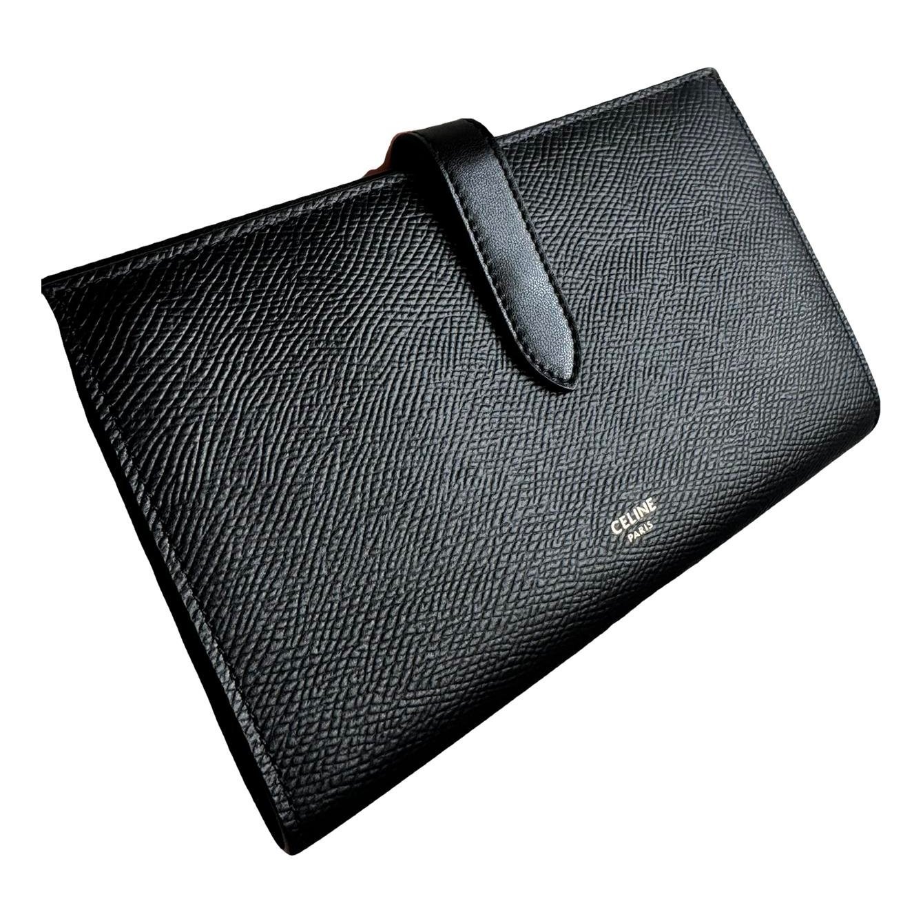 Leather clutch bag