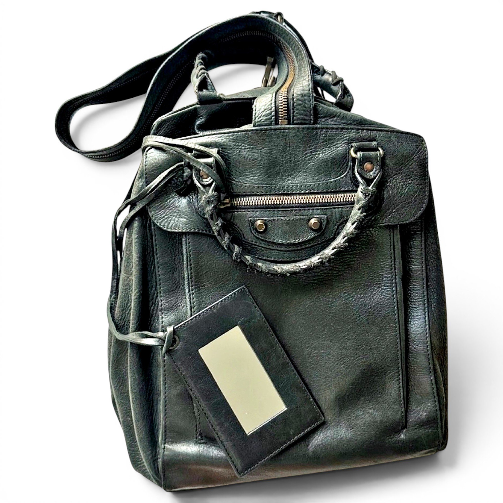 Leather backpack