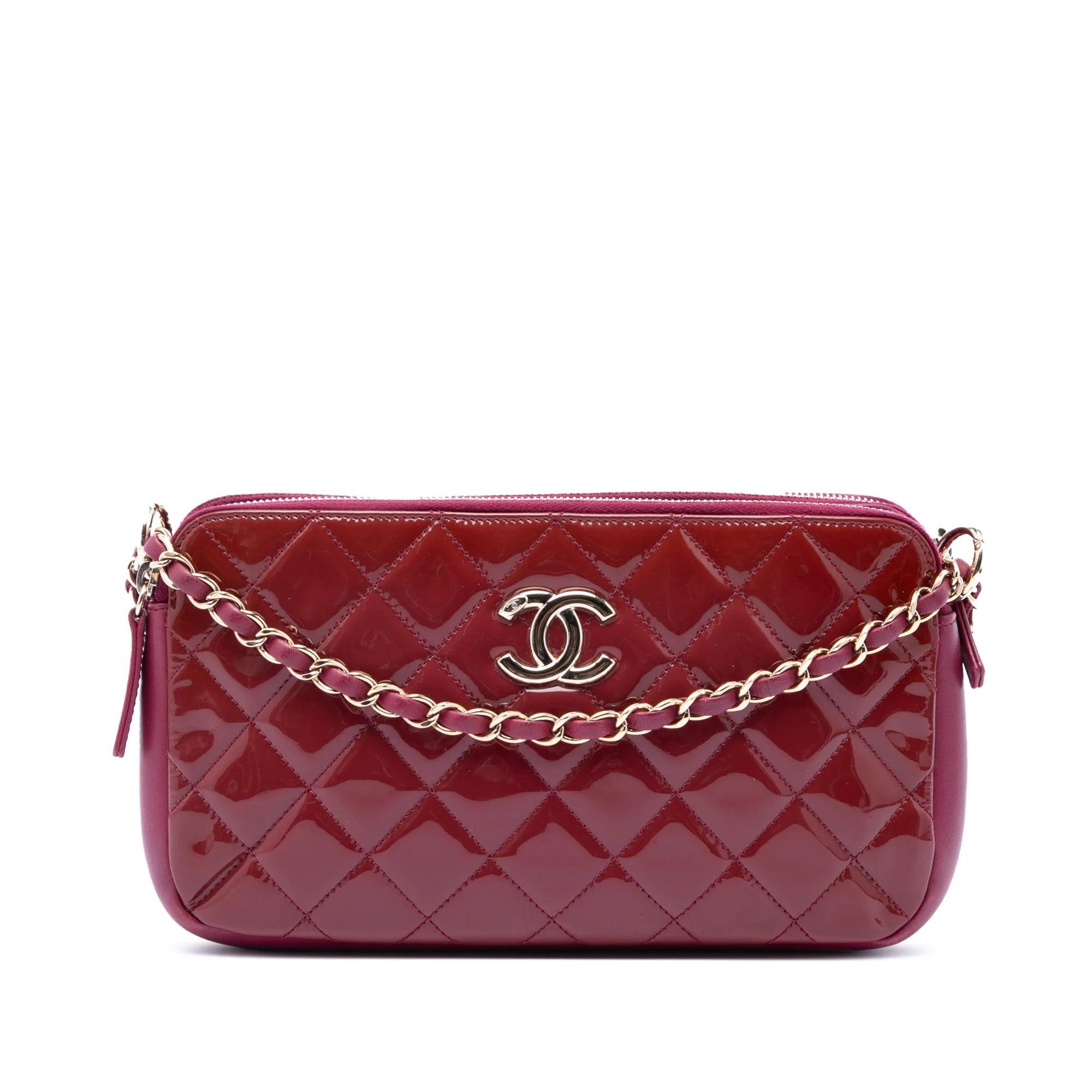 Patent leather handbag