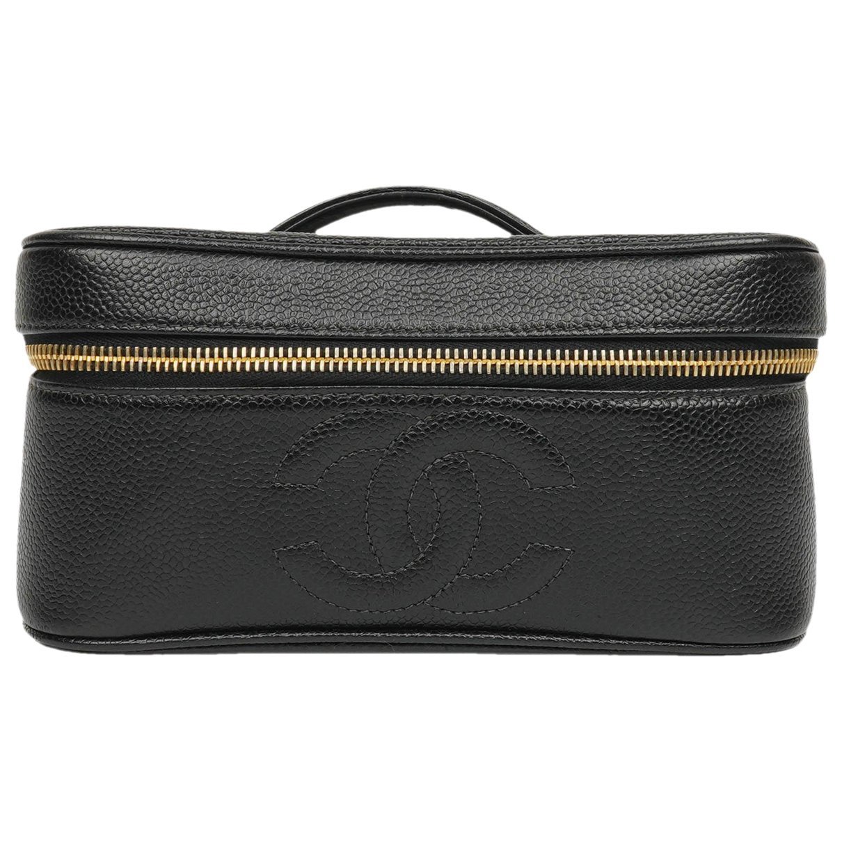 Vanity leather handbag