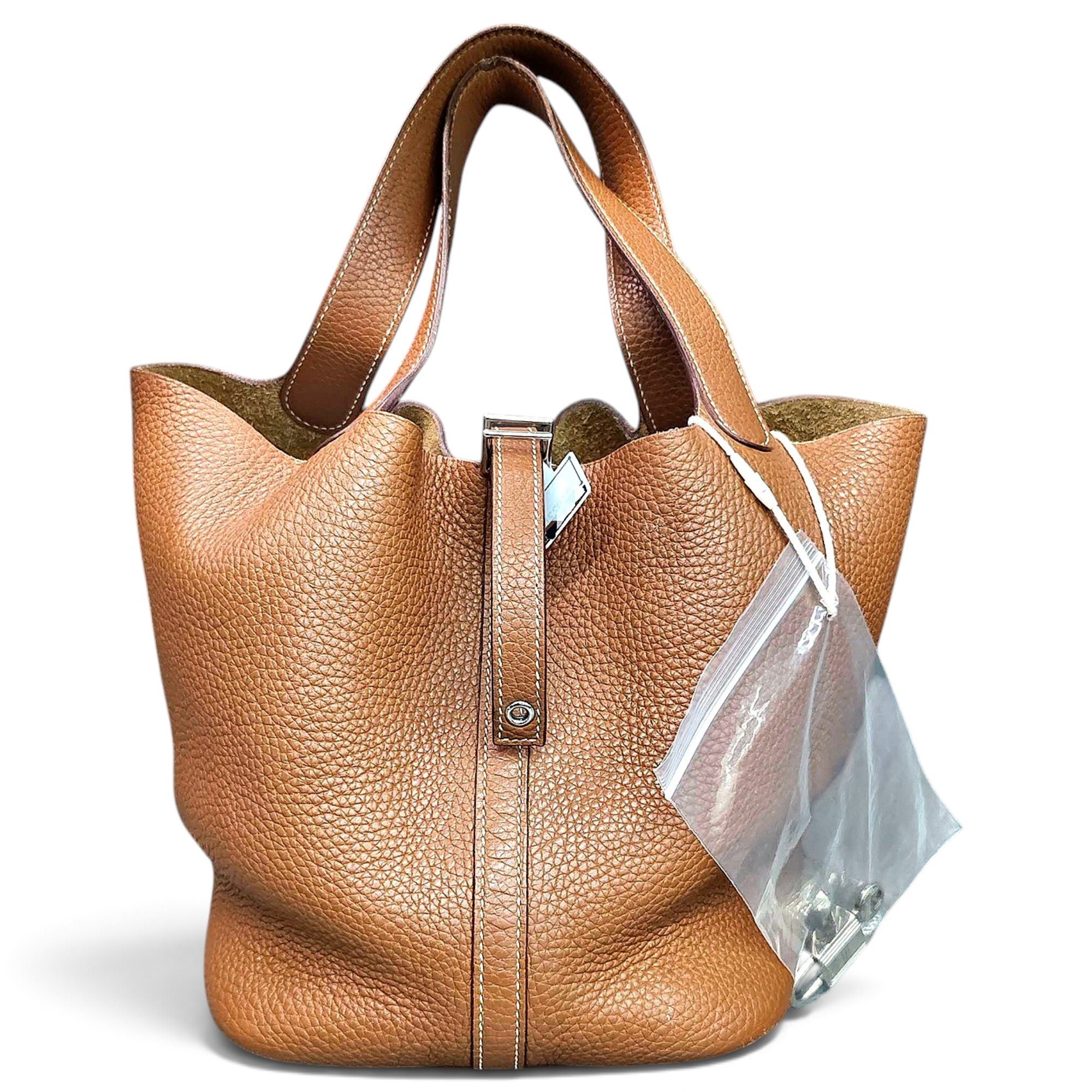 Picotin leather handbag