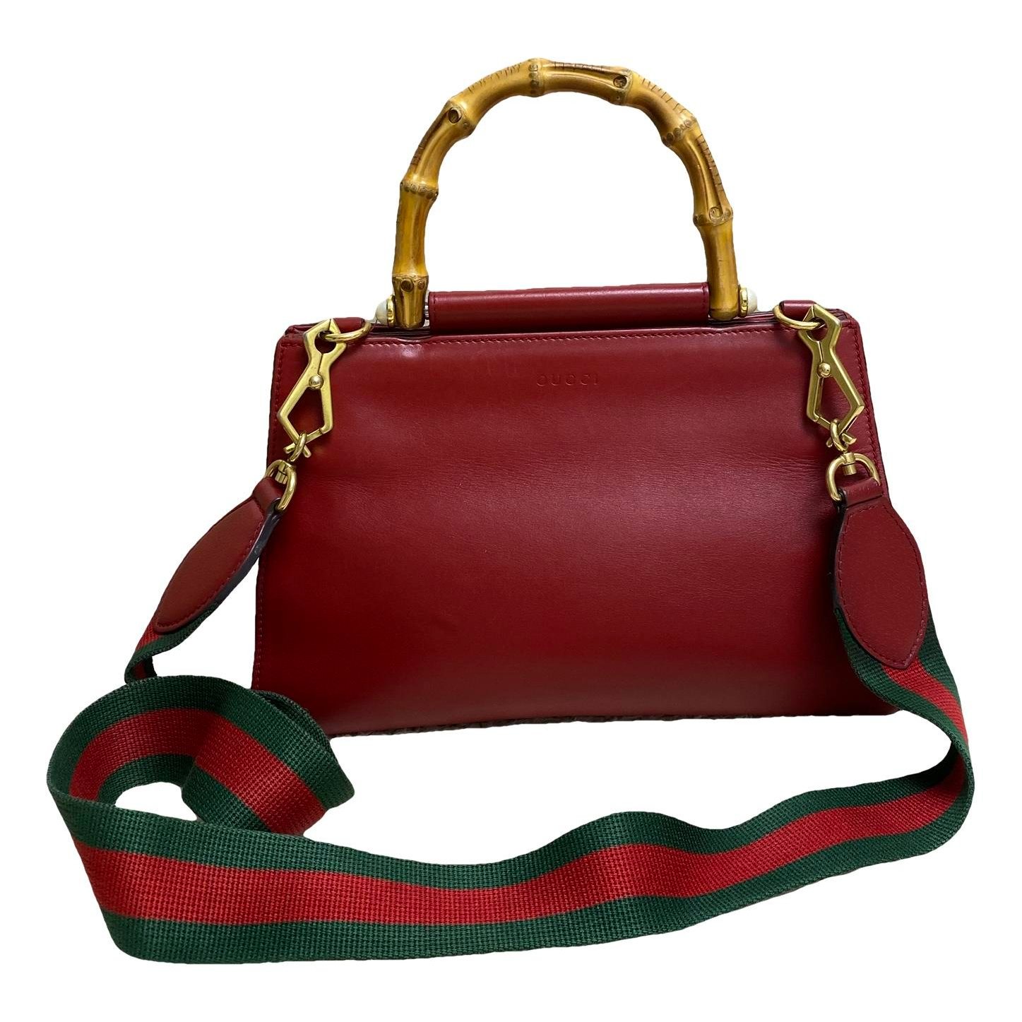 Bamboo leather handbag