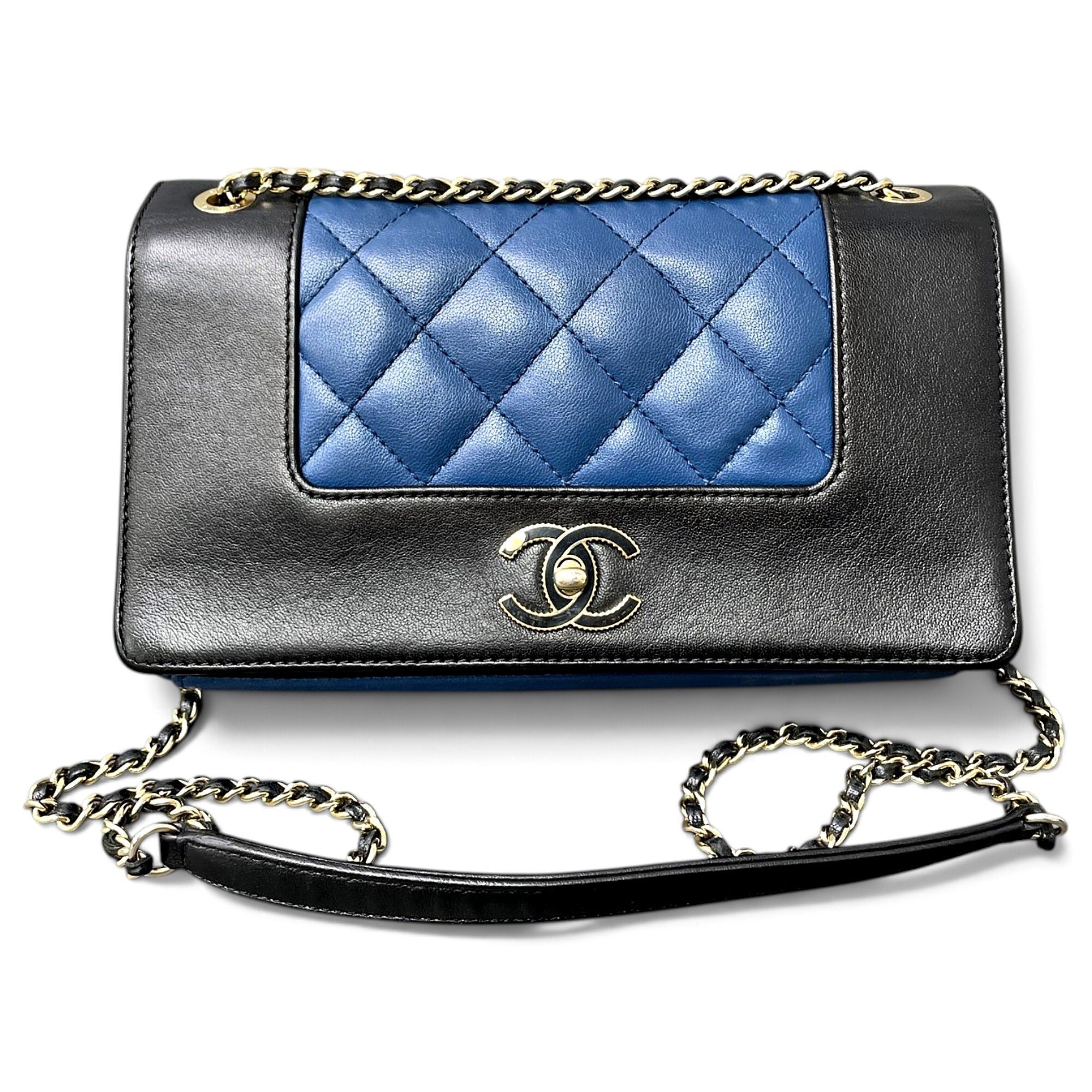 Statement leather handbag