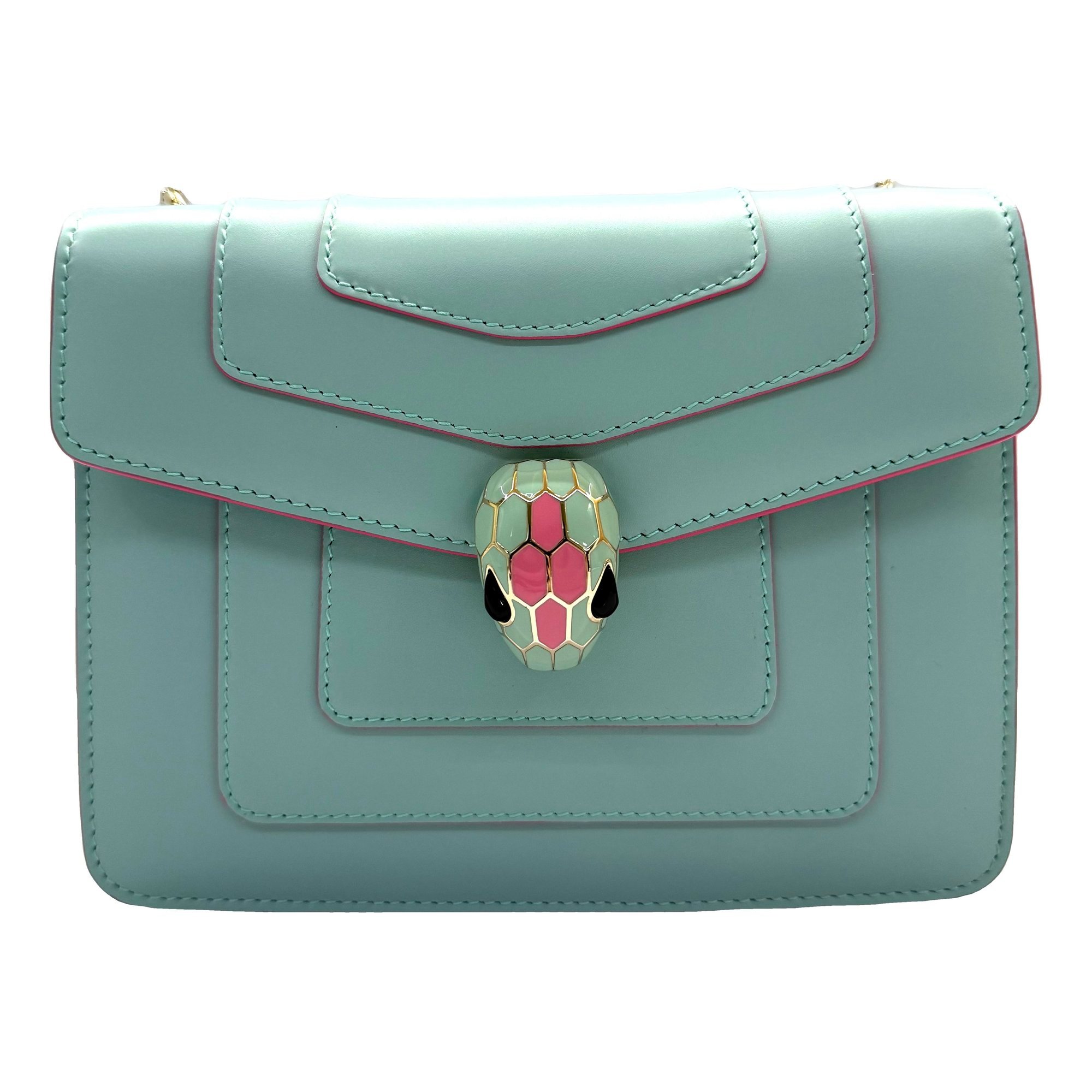Serpenti leather handbag