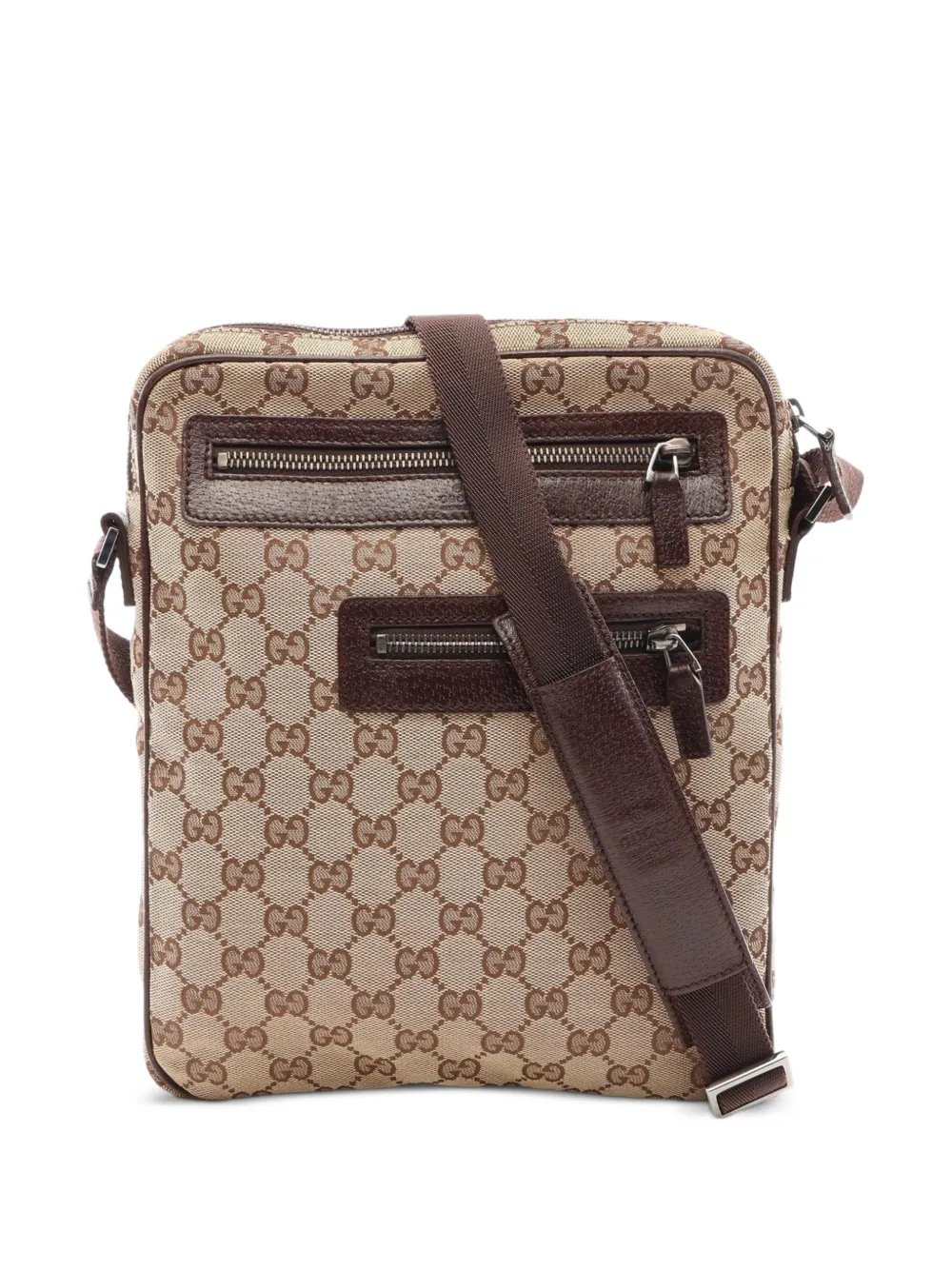 2000s GG canvas shoulder bag