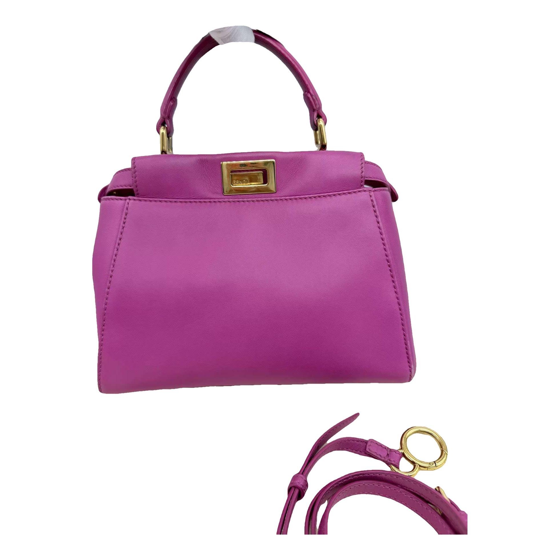 Peekaboo leather handbag