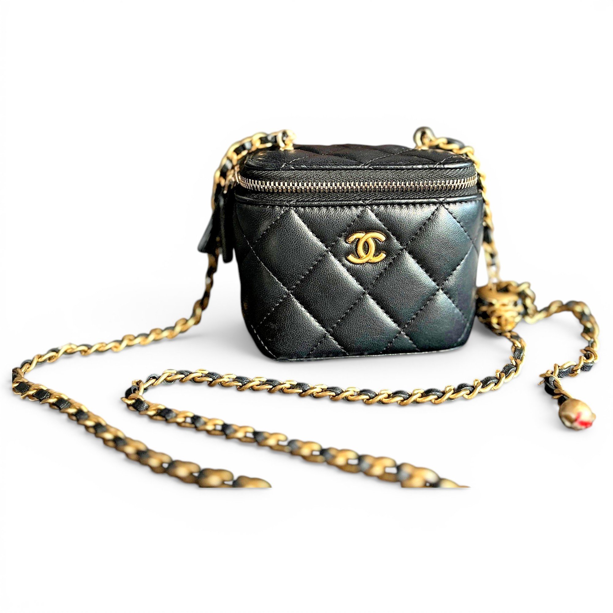 Trendy CC Vanity leather handbag
