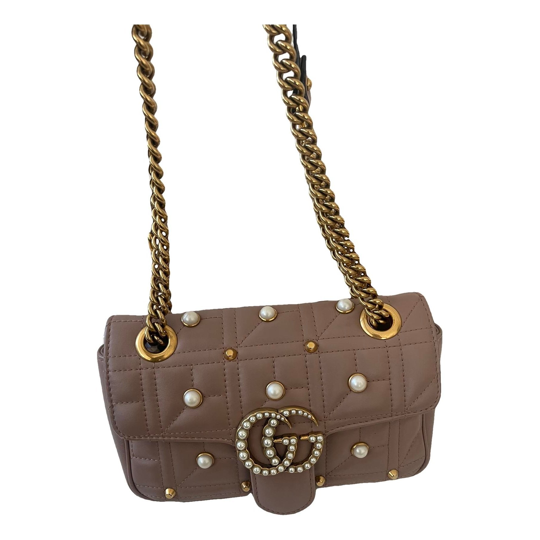 GG Marmont Flap leather crossbody bag