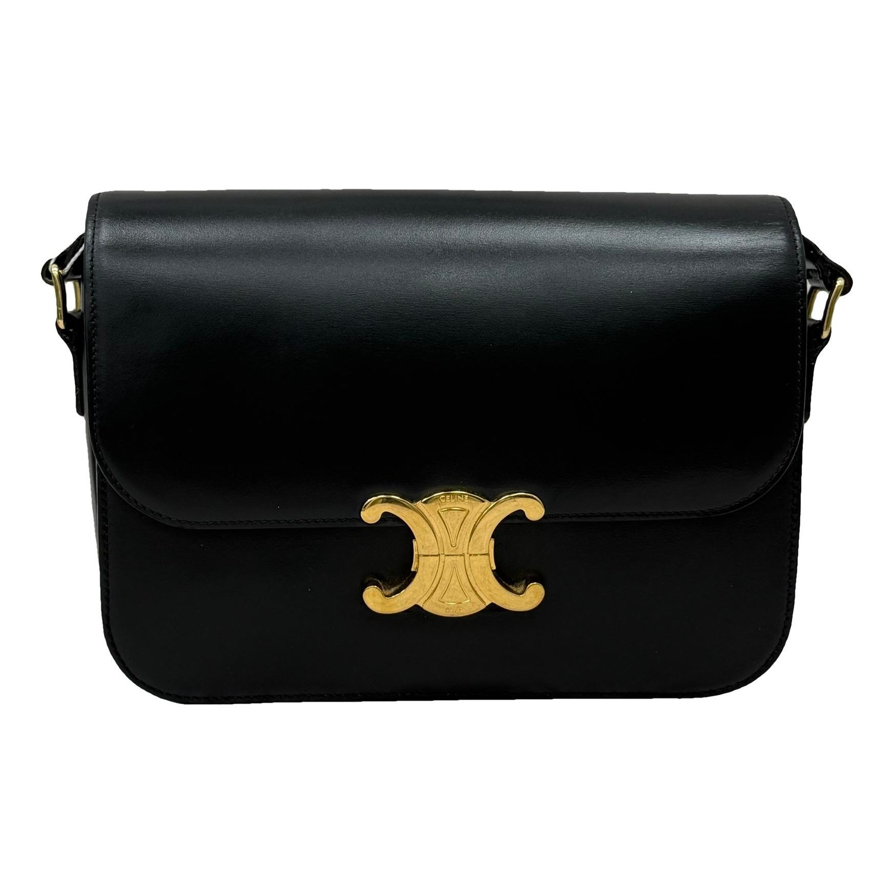 Triomphe leather handbag