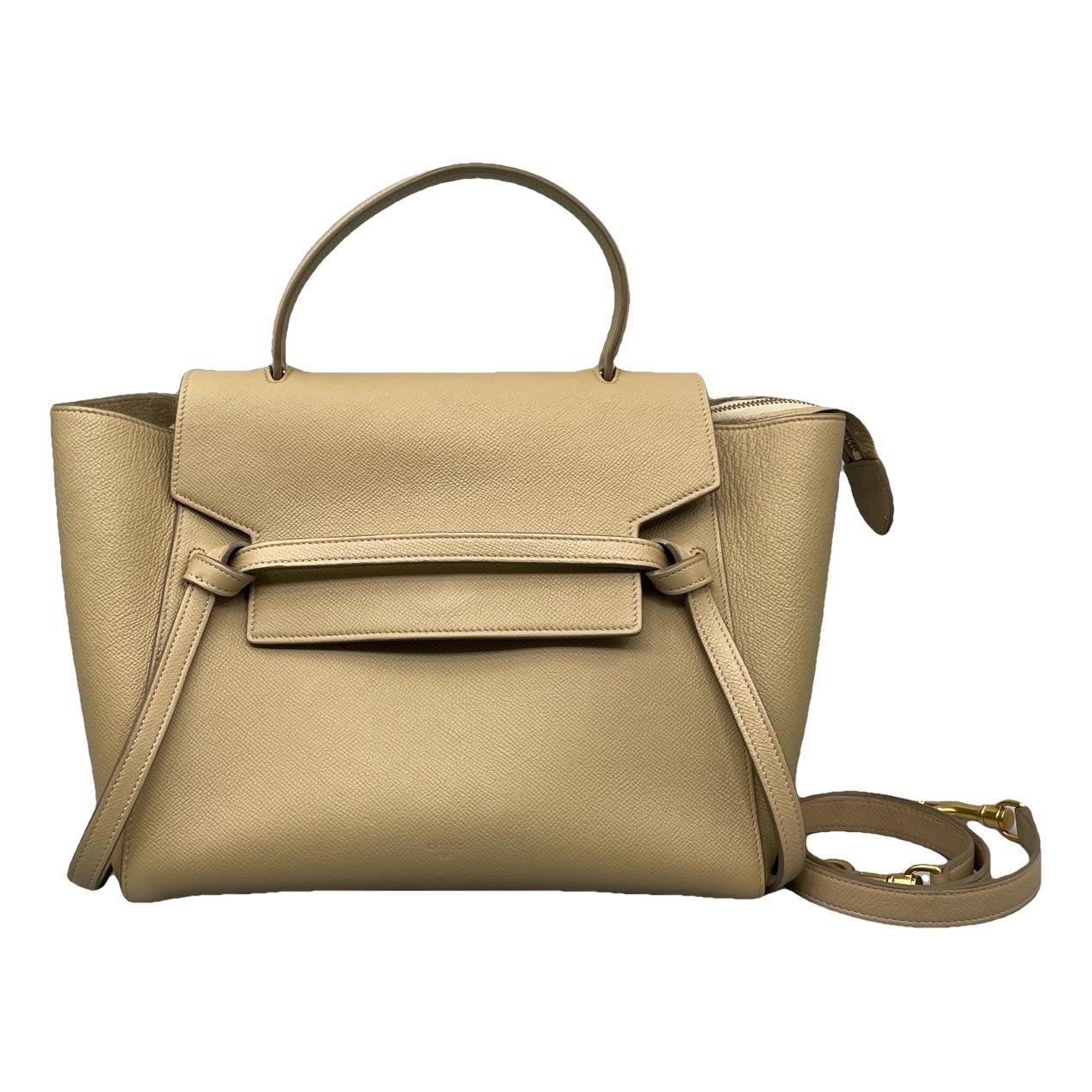 Belt leather handbag