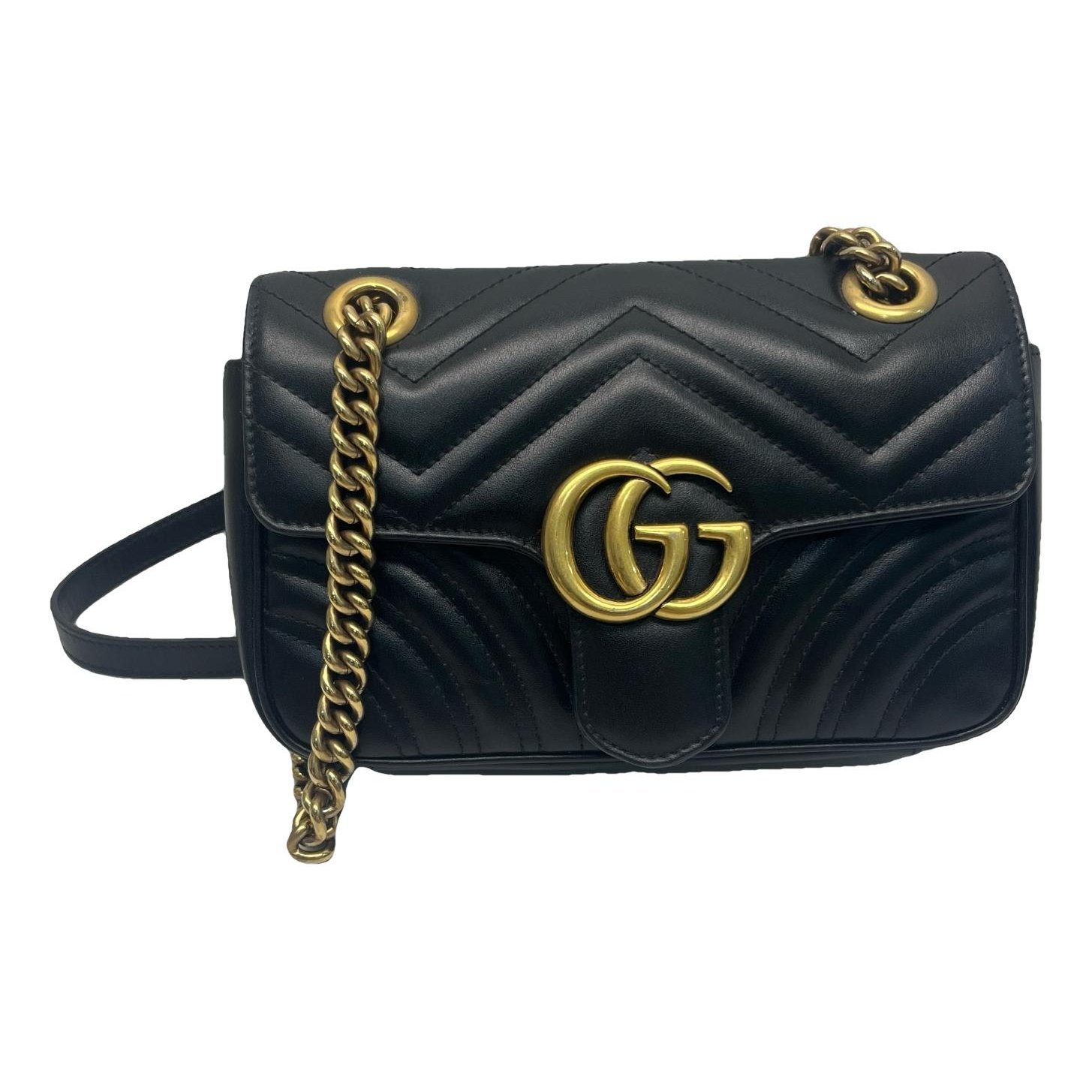GG Marmont Flap leather crossbody bag