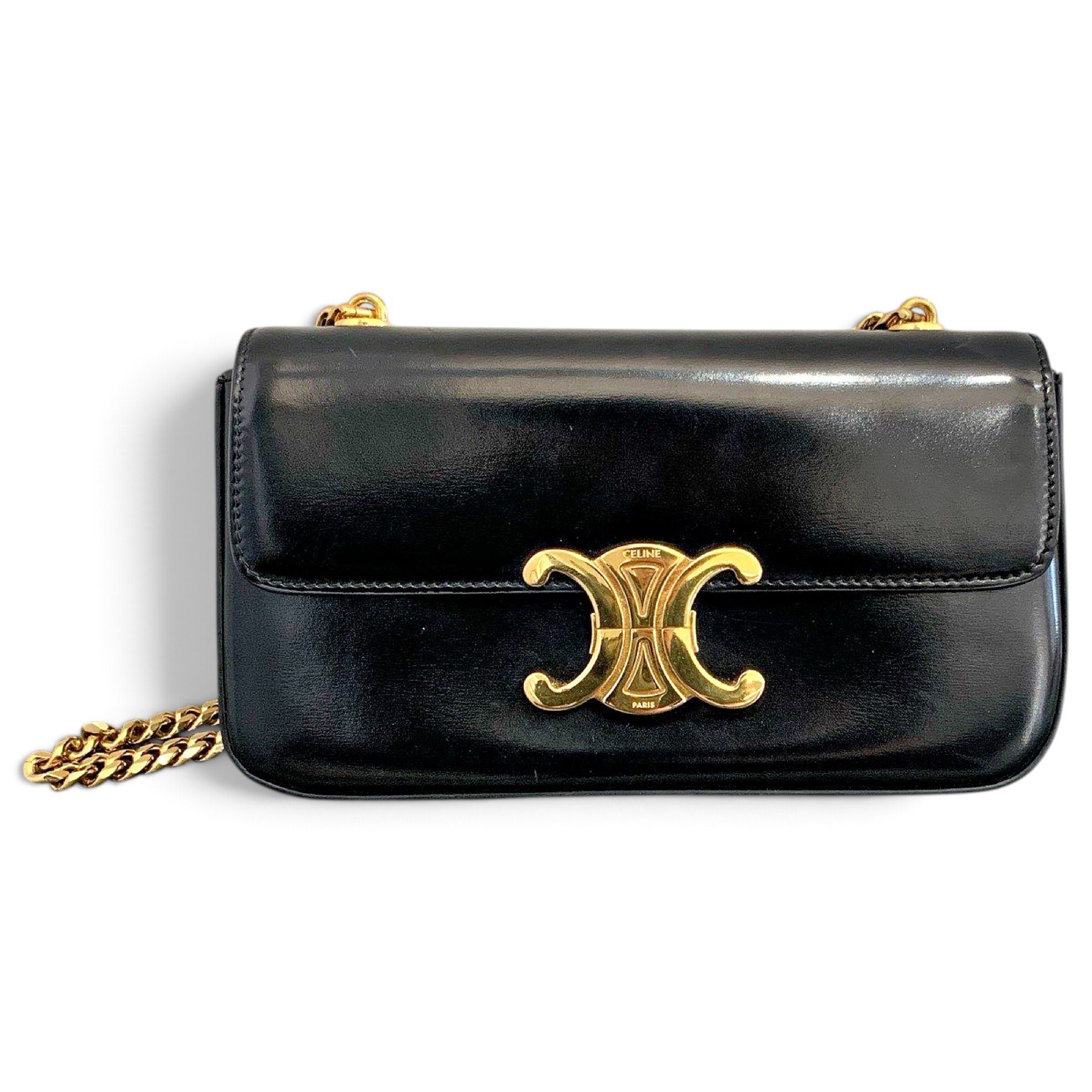 Triomphe Long leather handbag