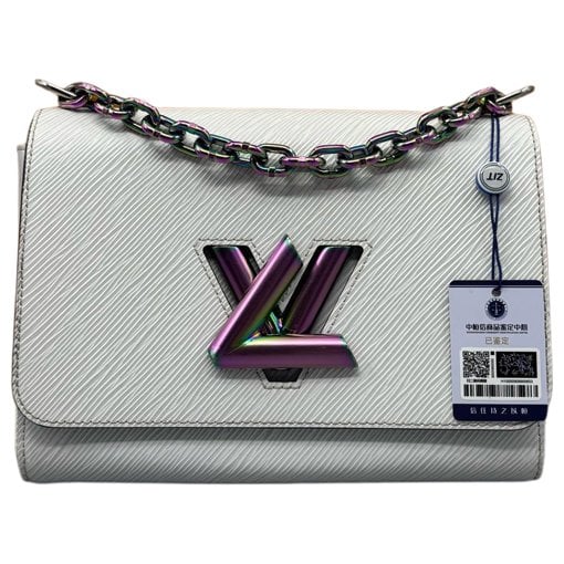 Twist leather handbag