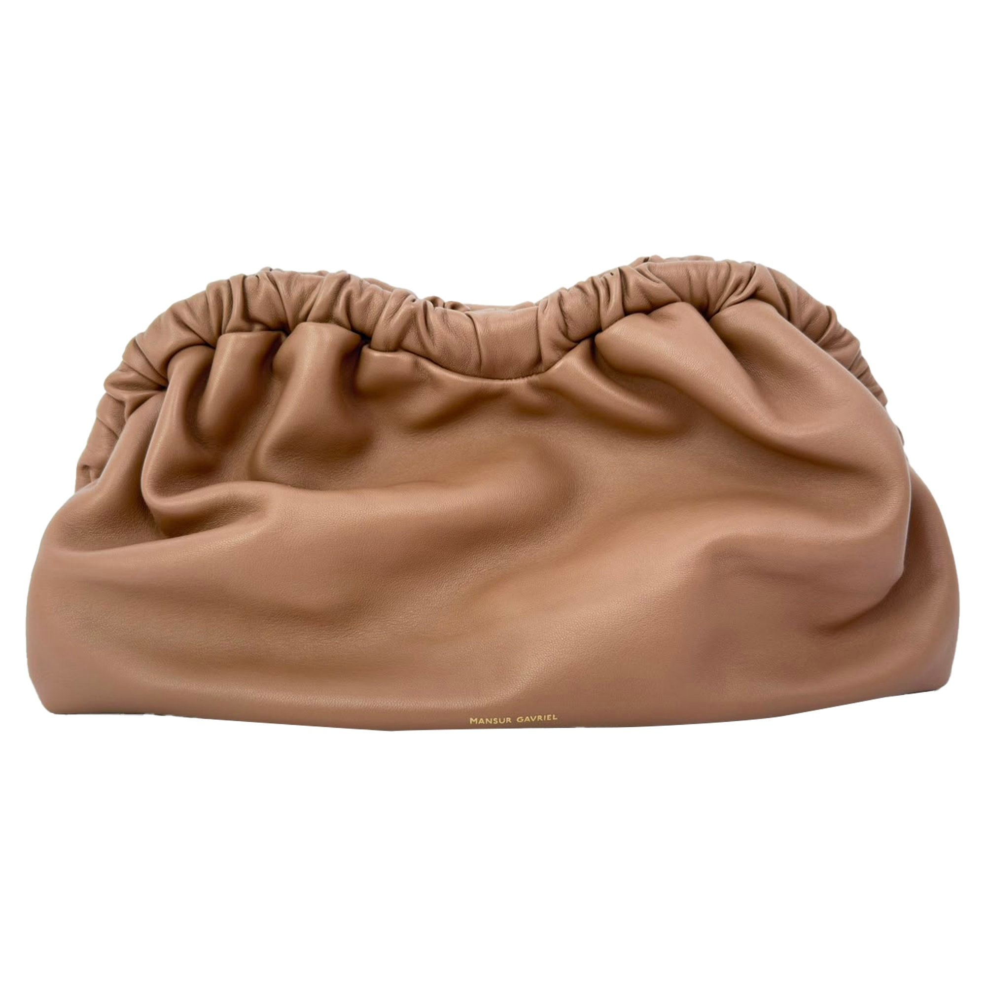 Cloud leather clutch bag