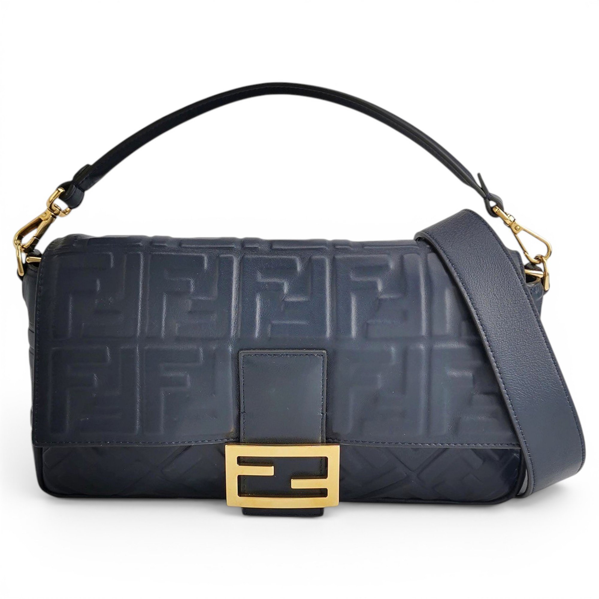 Baguette leather handbag