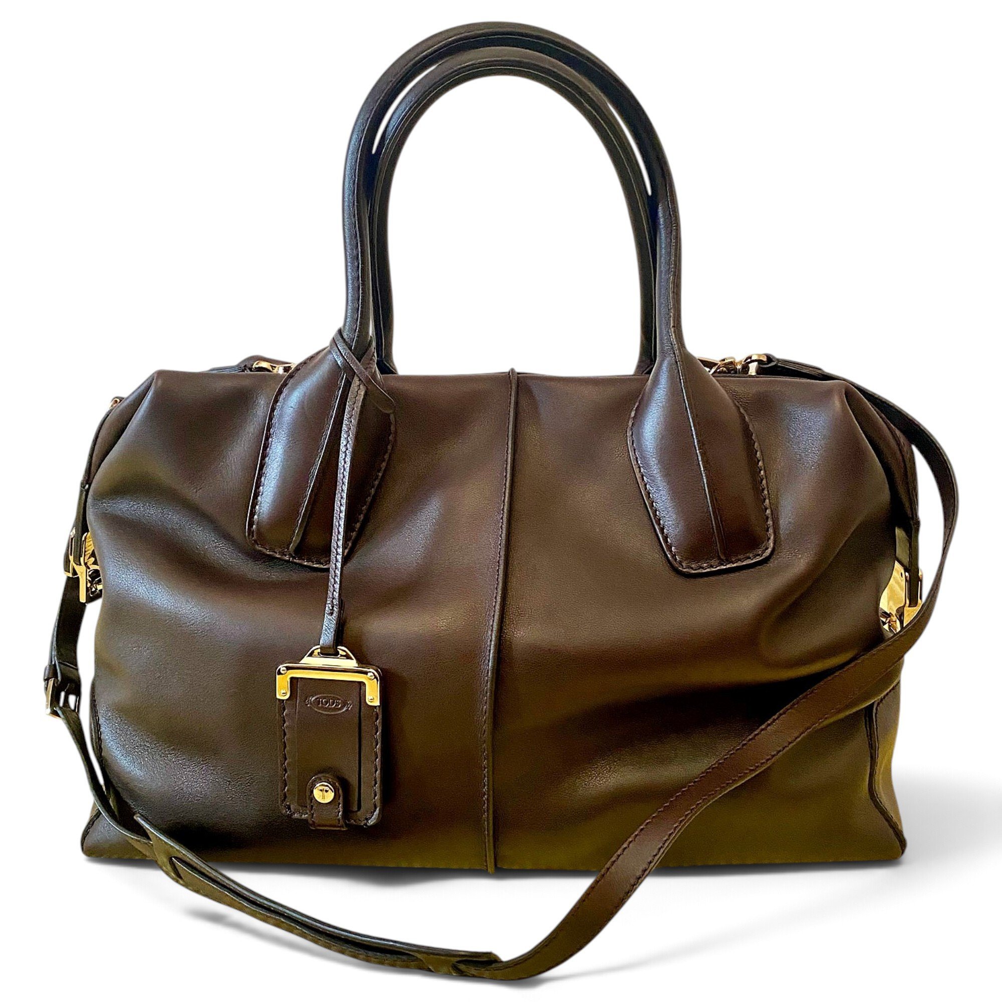 Tod's D Bag leather bowling bag