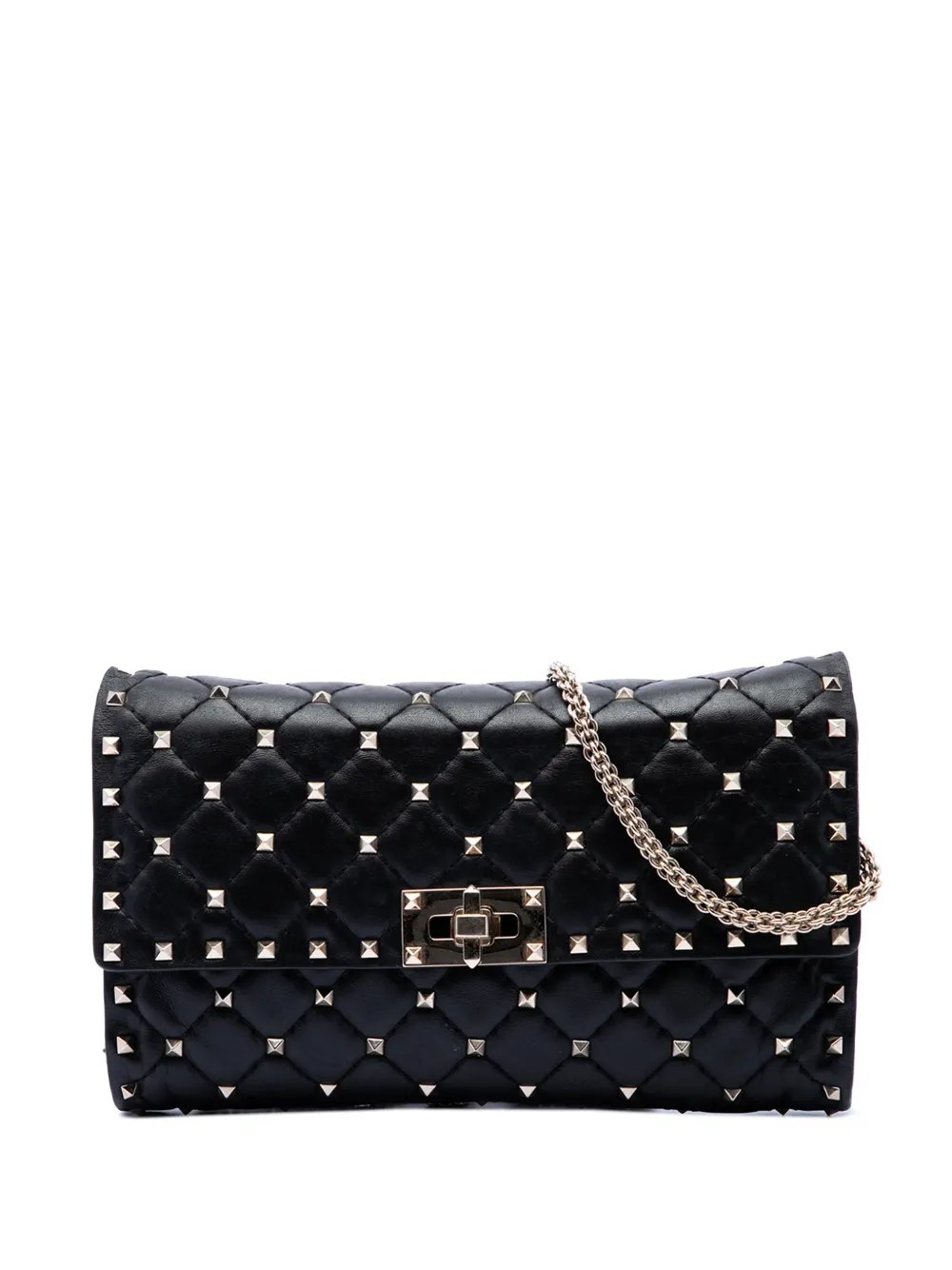 2000-2017 Nappa Rockstud Spike Wallet On Chain crossbody bag
