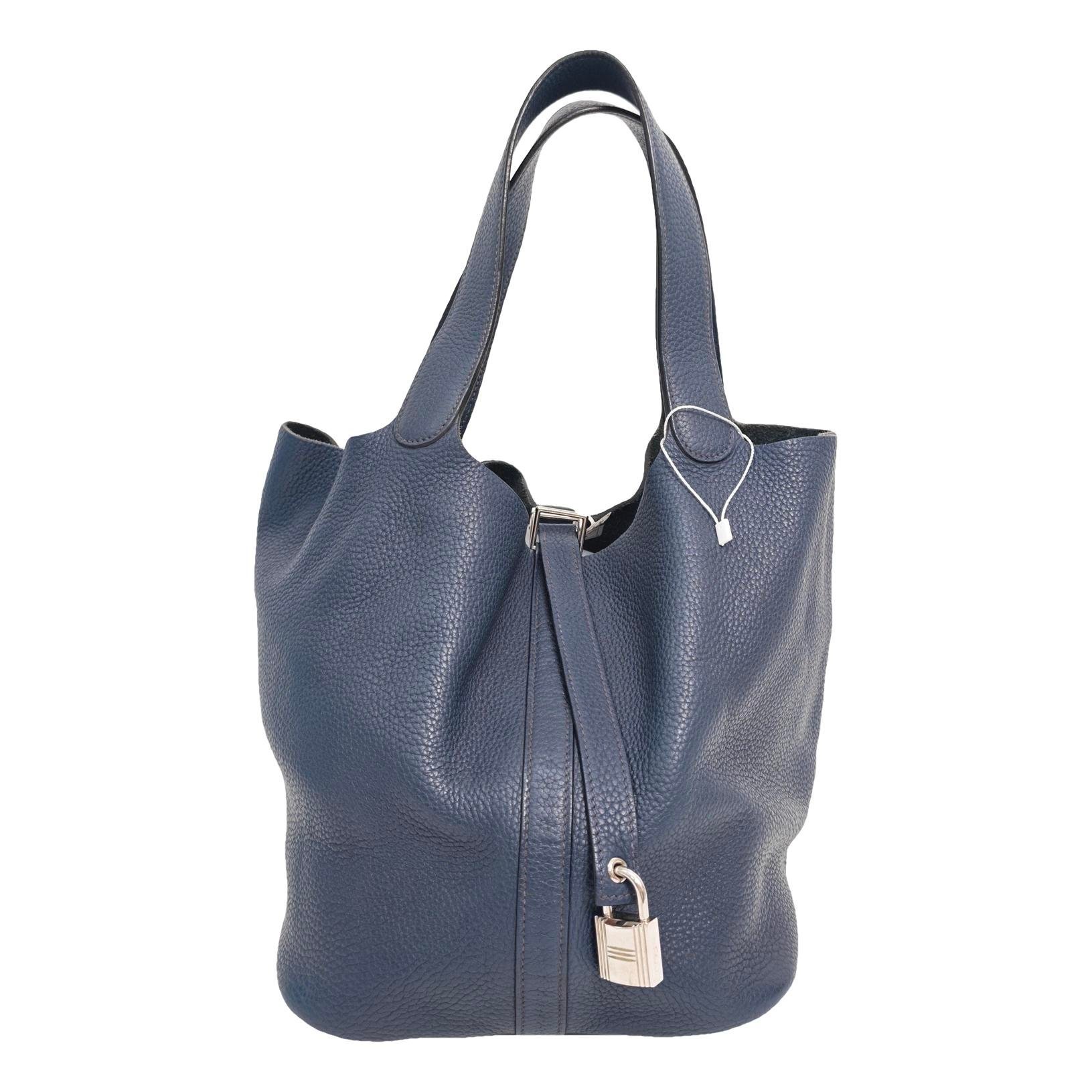 Picotin leather handbag