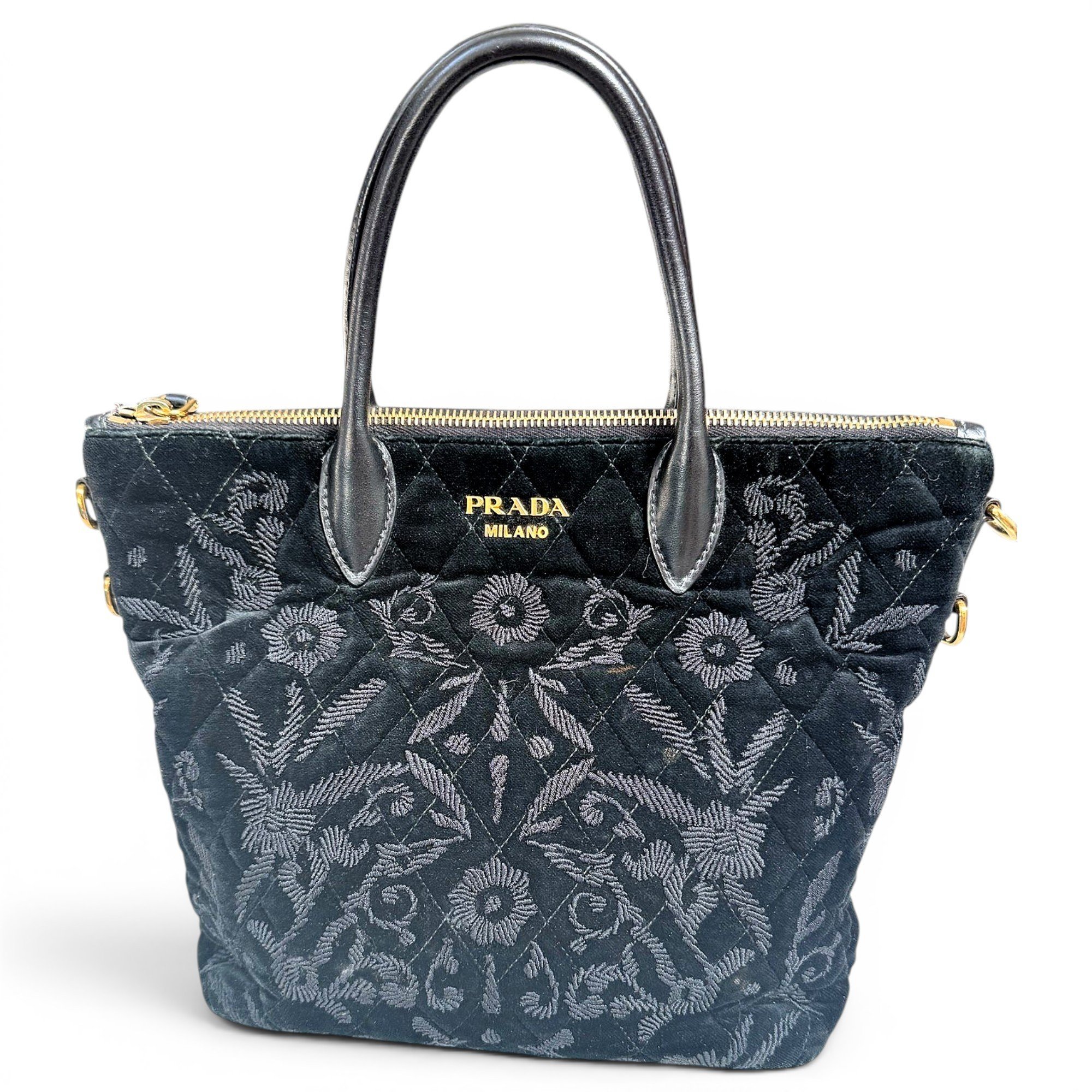 Velvet handbag