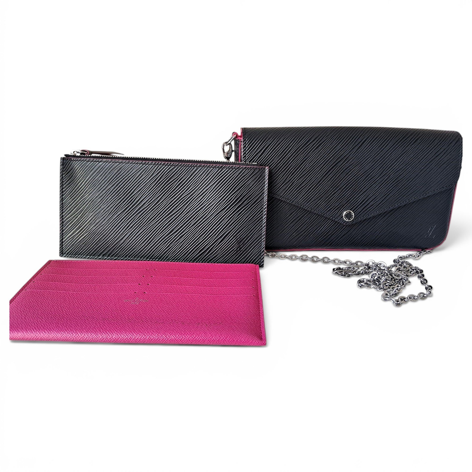 Leather clutch bag