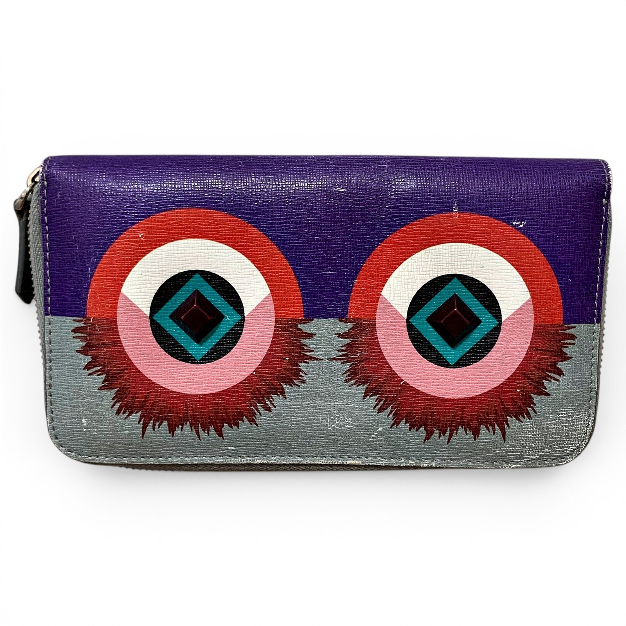 Leather clutch bag