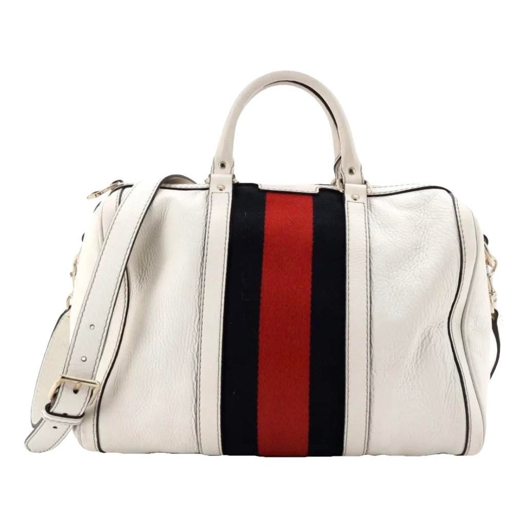 Boston leather handbag