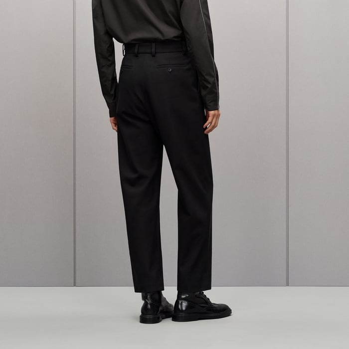 Noir Pleated Palerme Pants