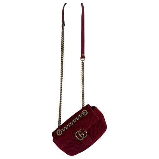 GG Marmont velvet crossbody bag