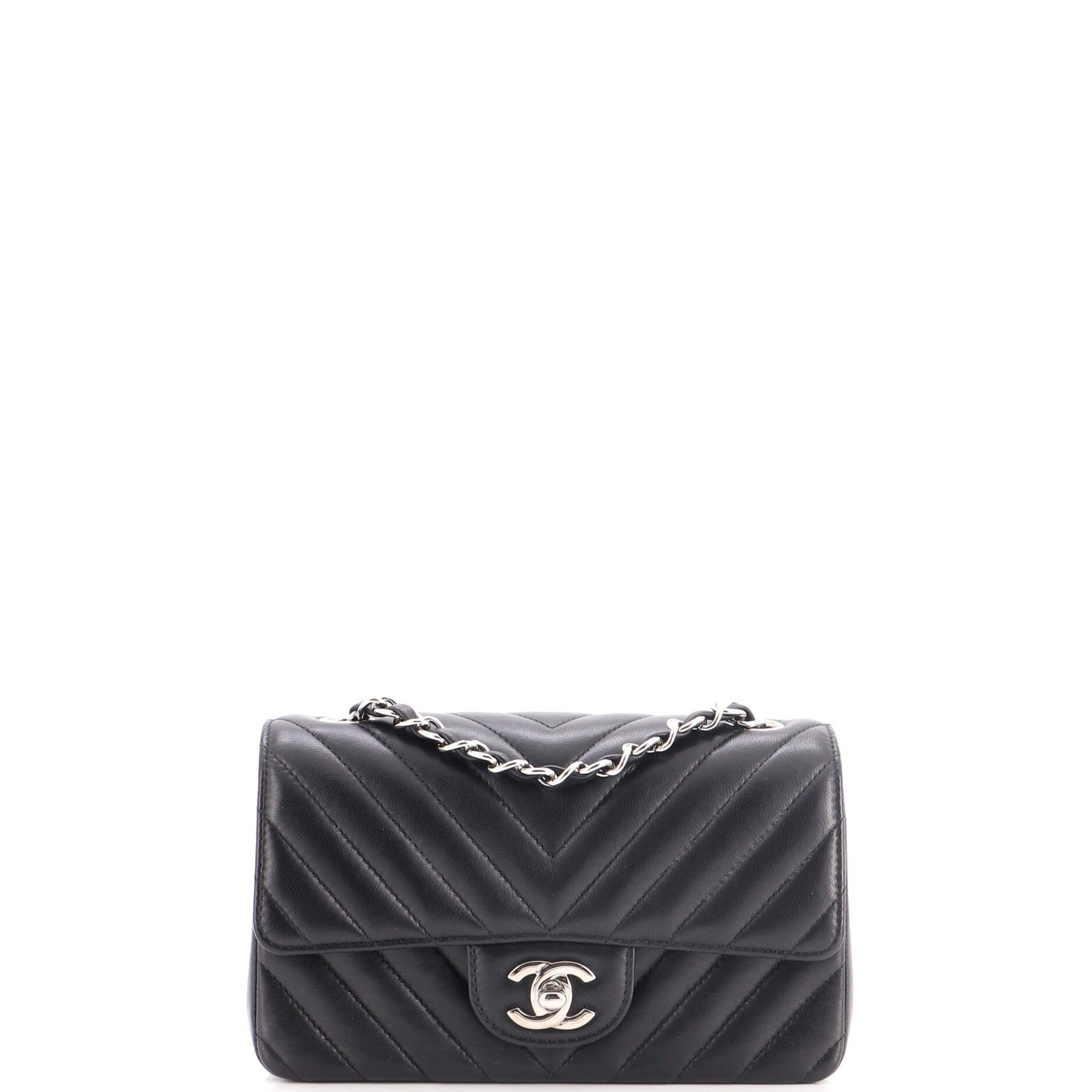 Classic Single Flap Bag Chevron Lambskin Mini