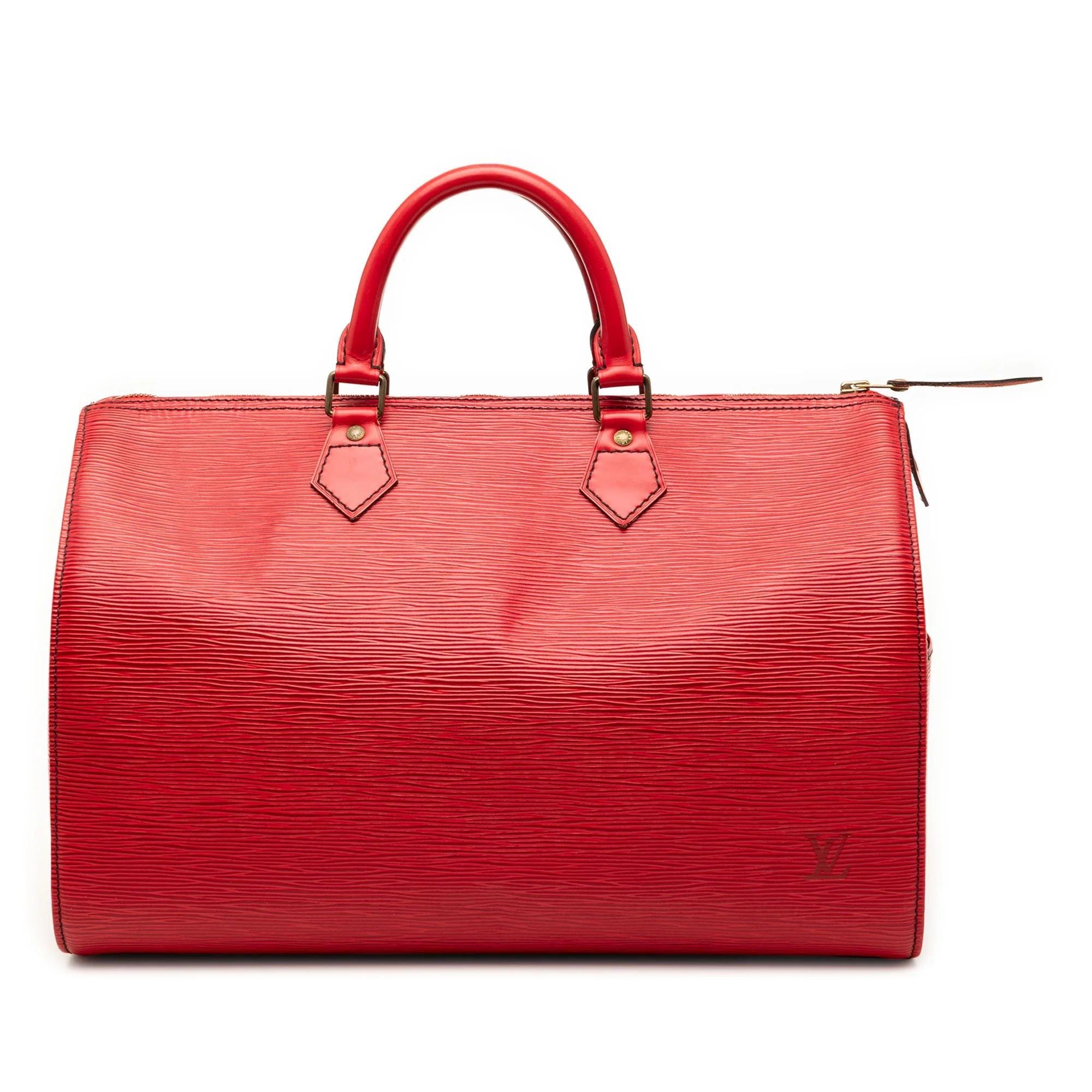 Speedy leather bag