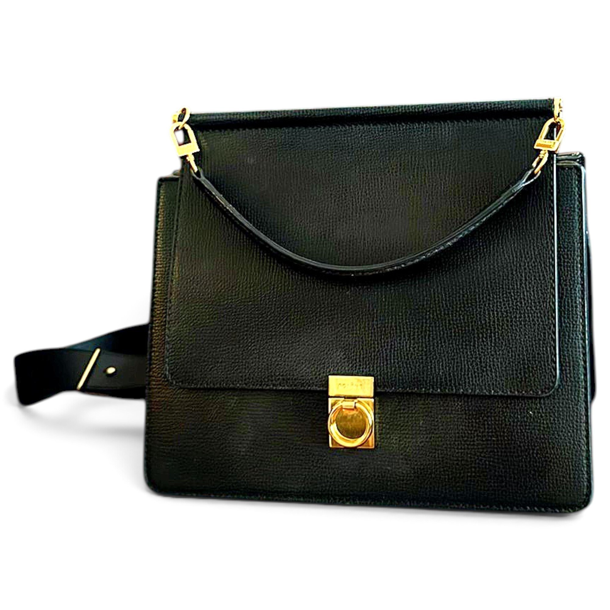 Numéro Sept leather crossbody bag