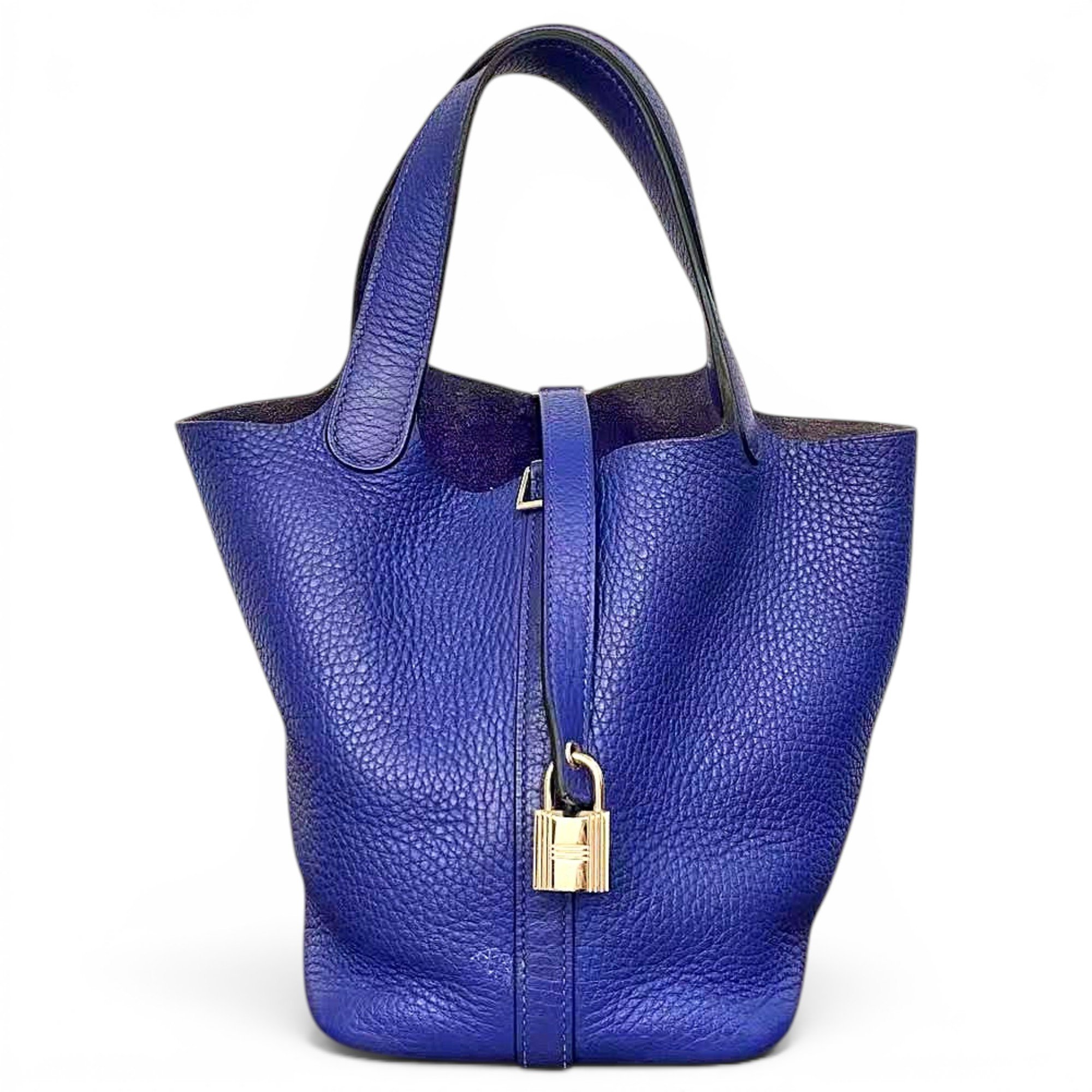 Picotin leather handbag