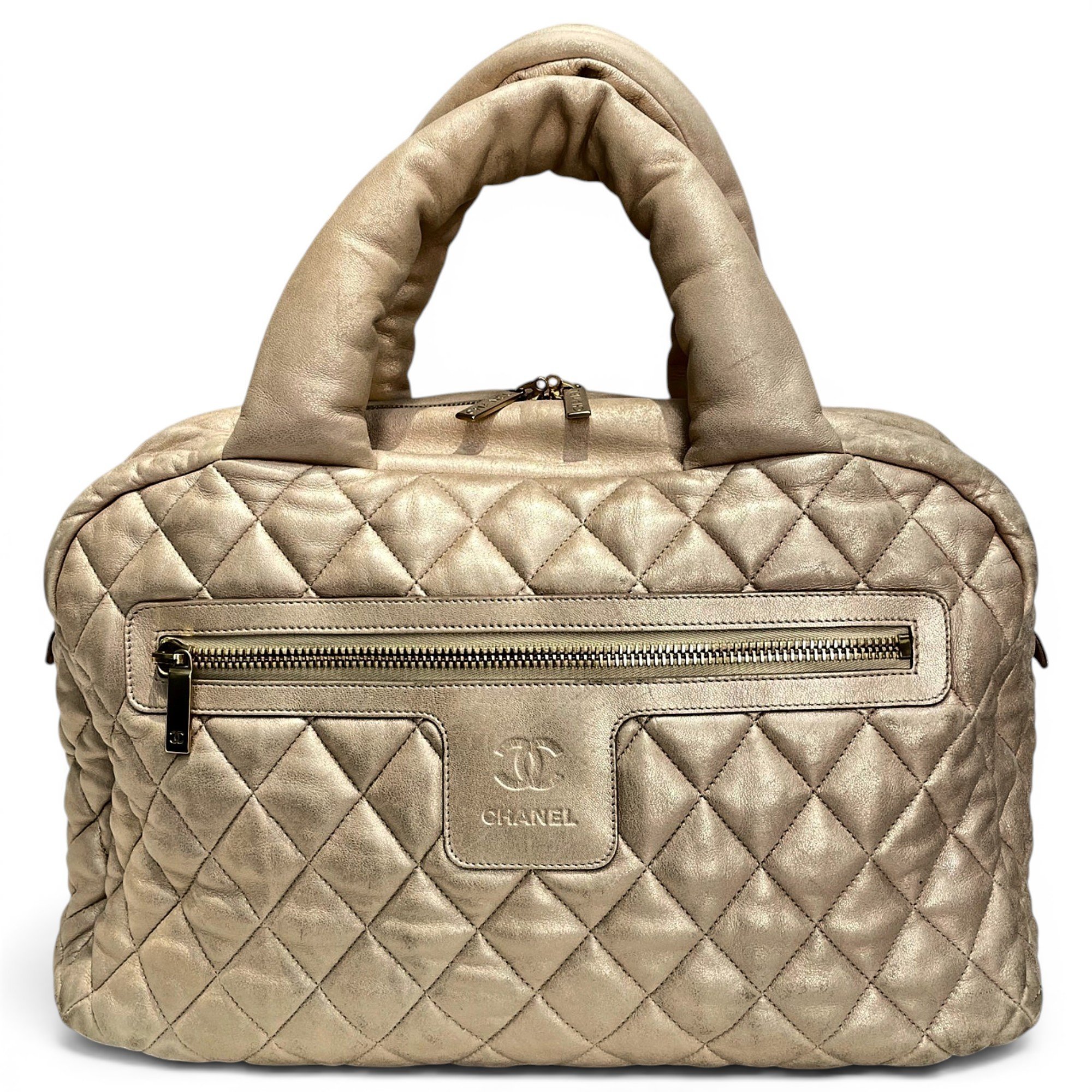 Cocoon leather handbag