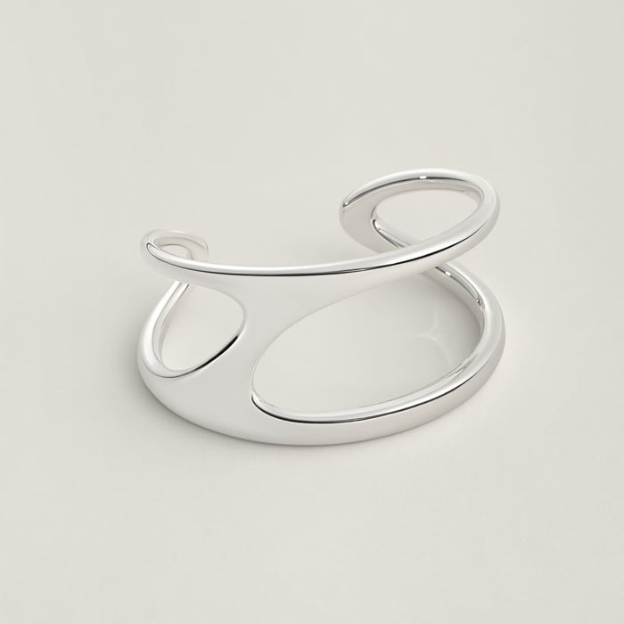 Sans Coloris Chaine d'Ancre Punk Cuff Bracelet, Large Model