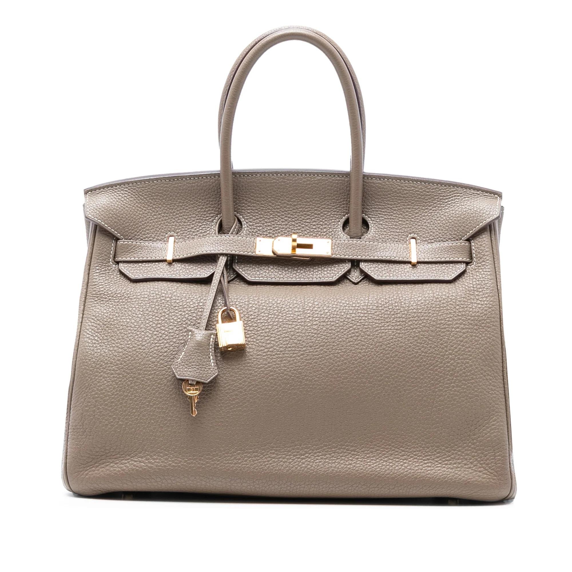 Birkin 35 leather handbag