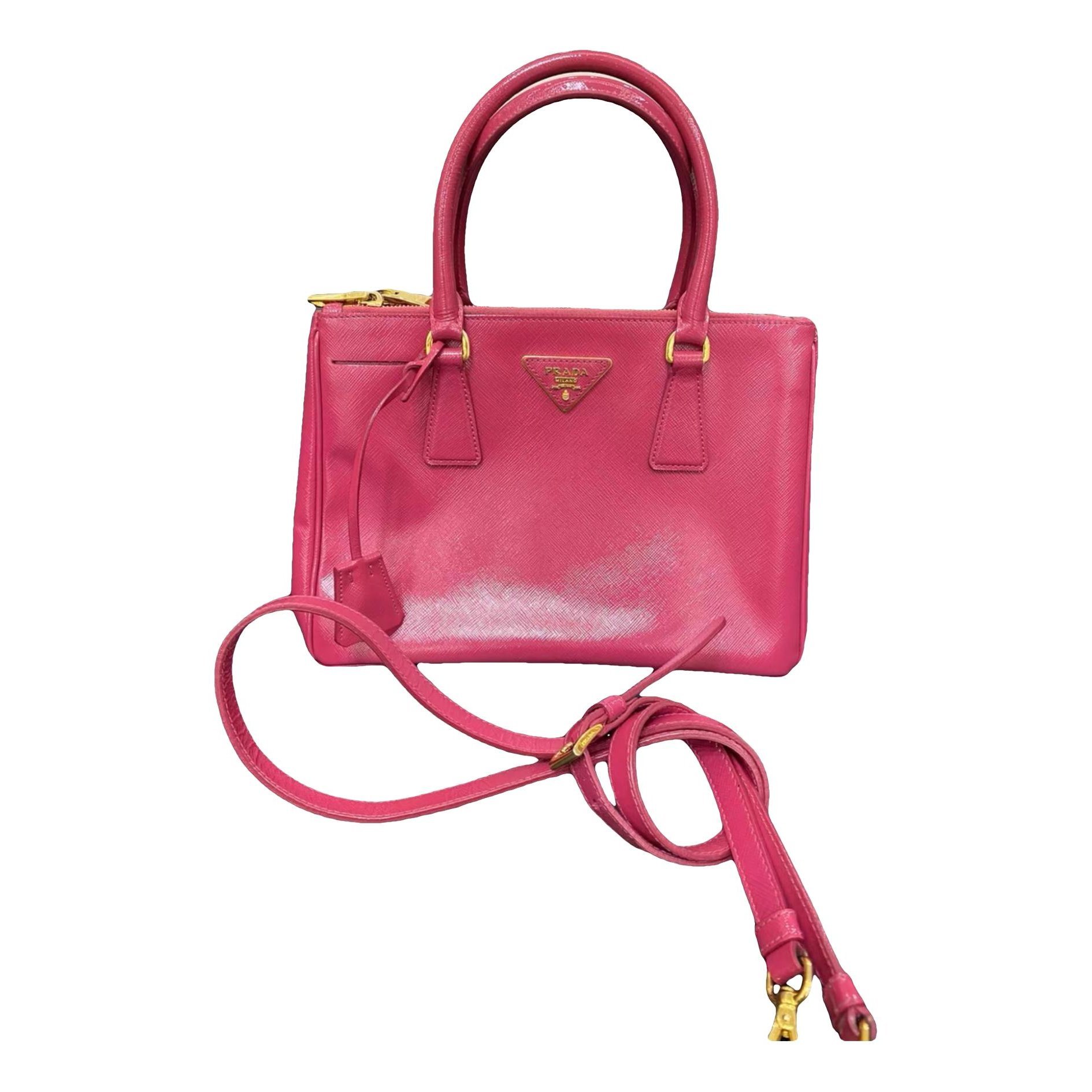 Galleria patent leather handbag