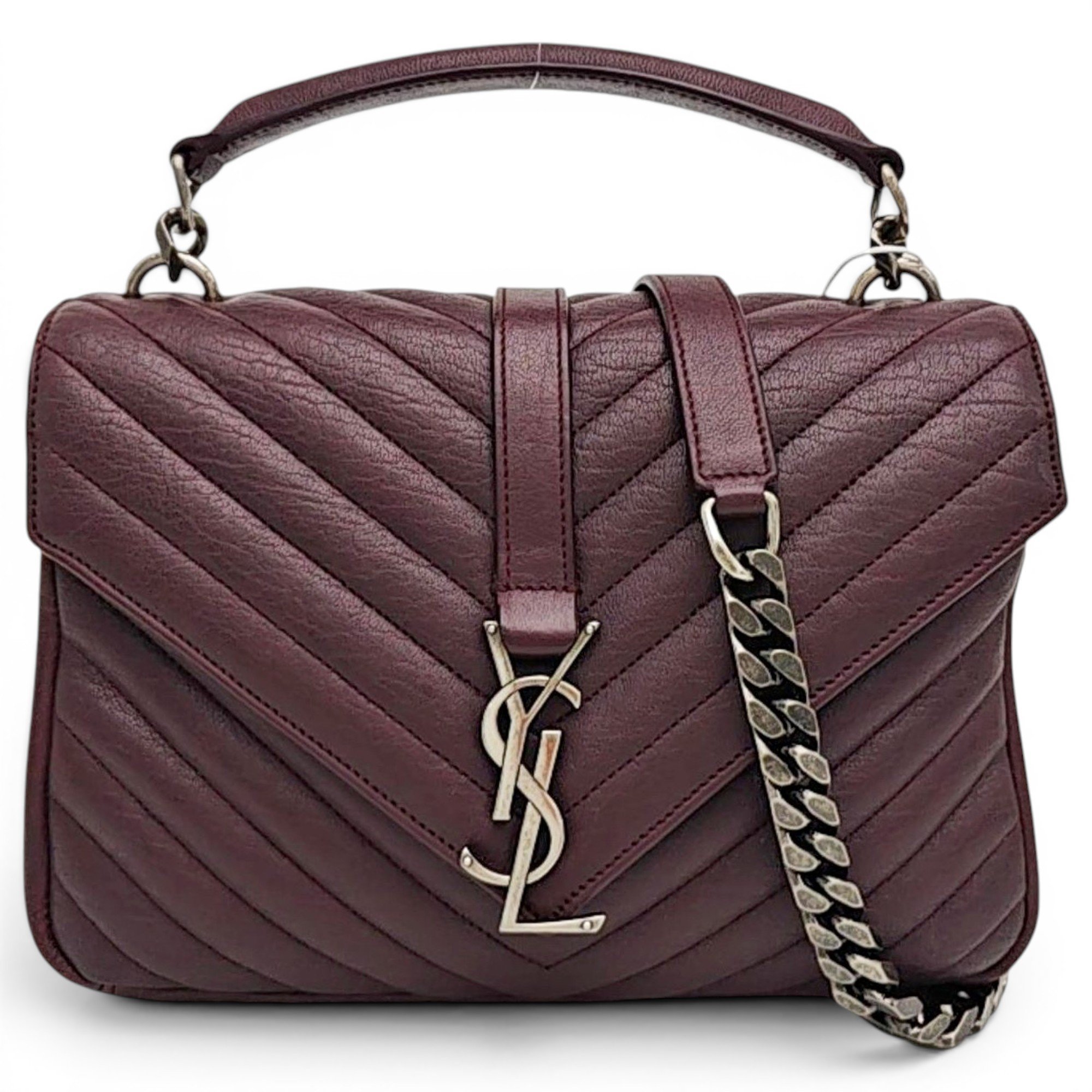 Collége monogramme leather handbag