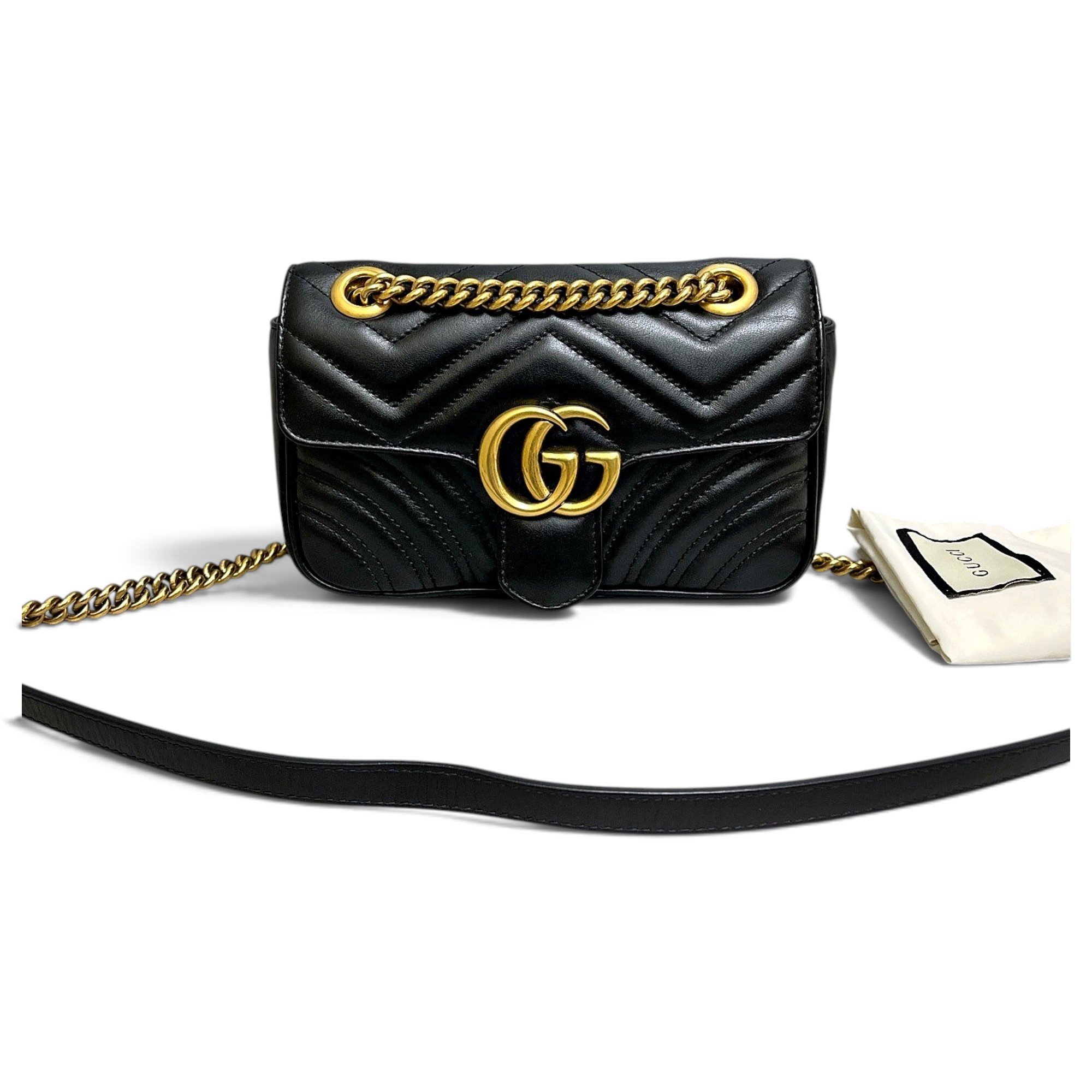 GG Marmont Flap leather handbag