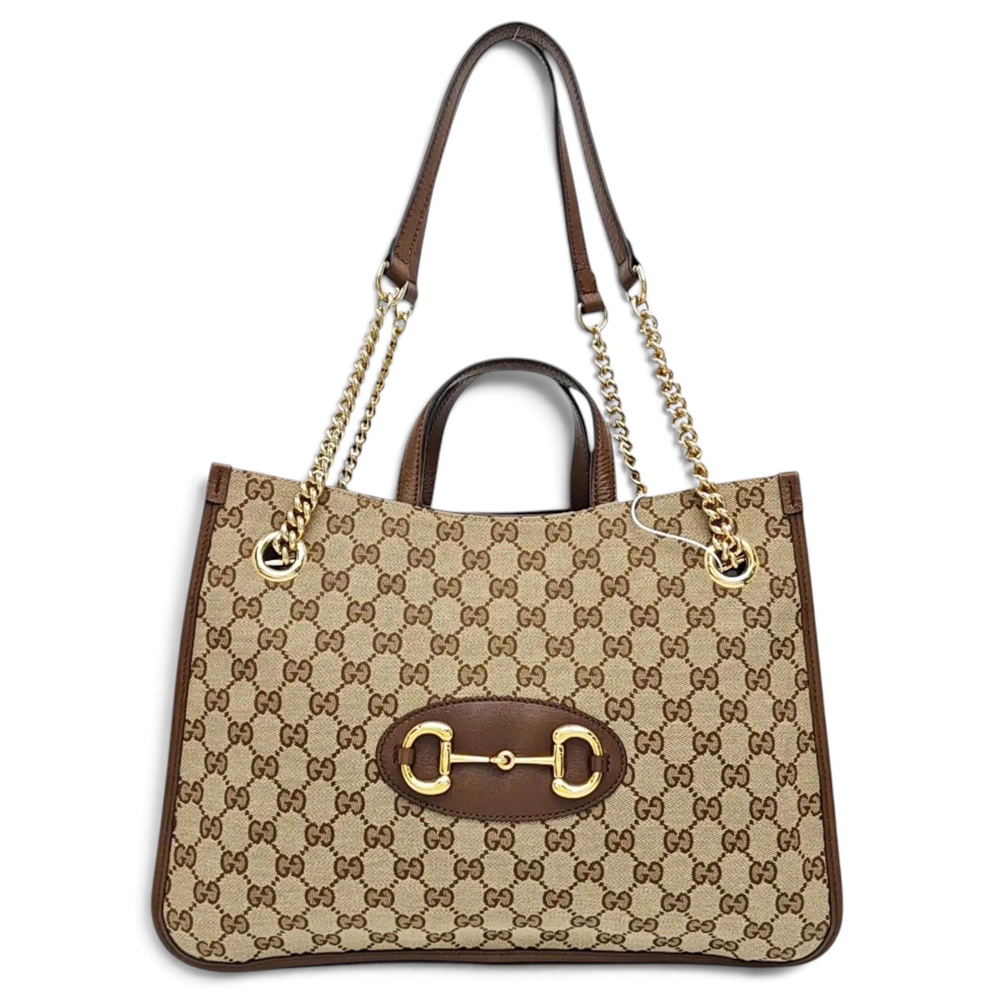 Horsebit 1955 Chain leather tote
