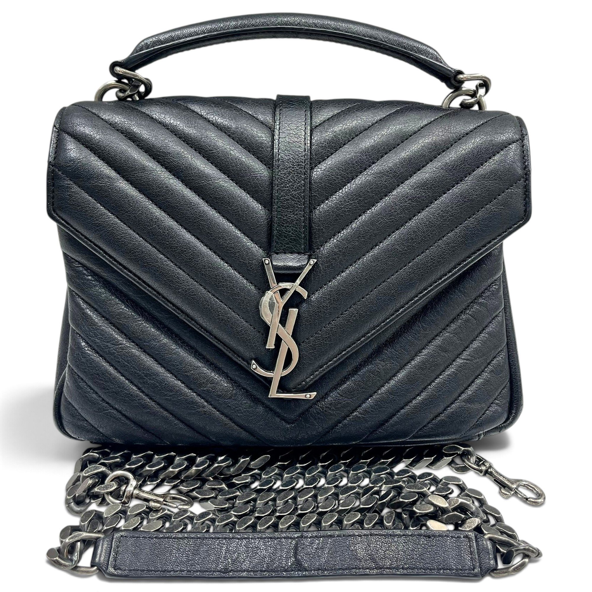 Collége monogramme leather handbag