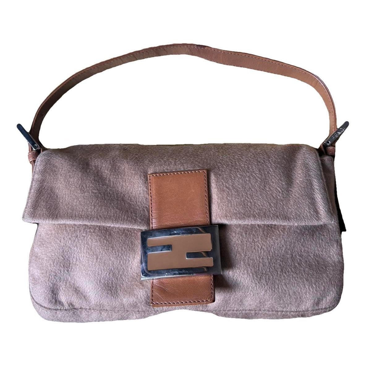 Baguette pony-style calfskin handbag