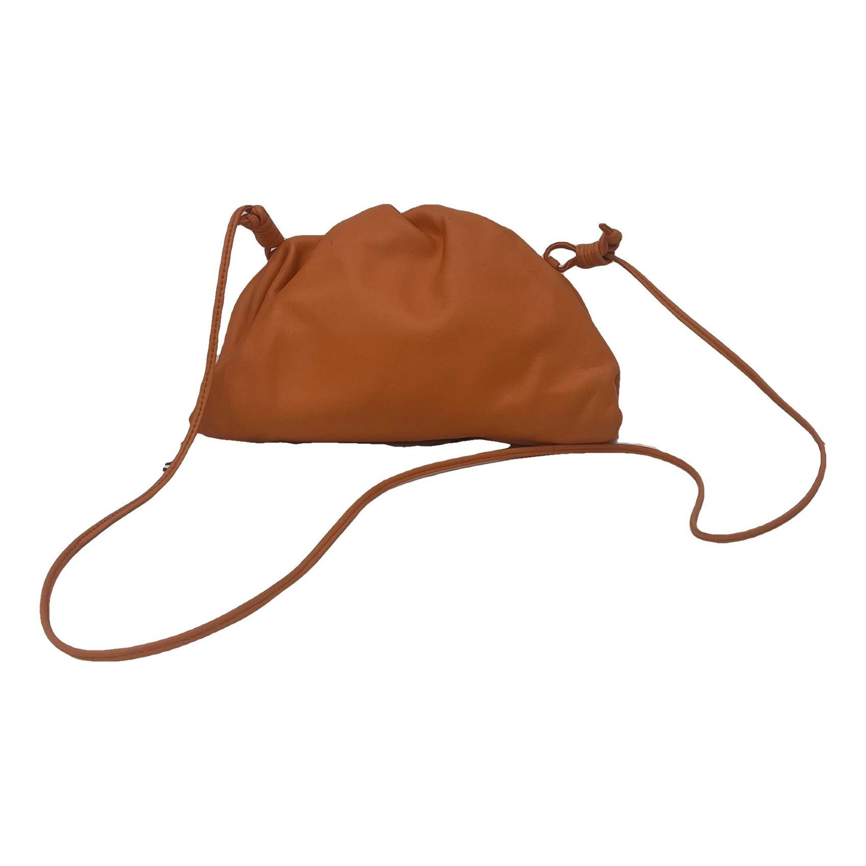 Pouch leather handbag