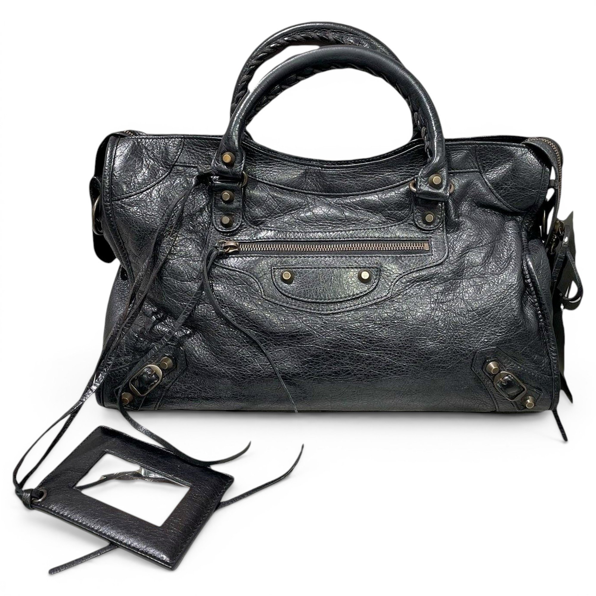 City leather bag