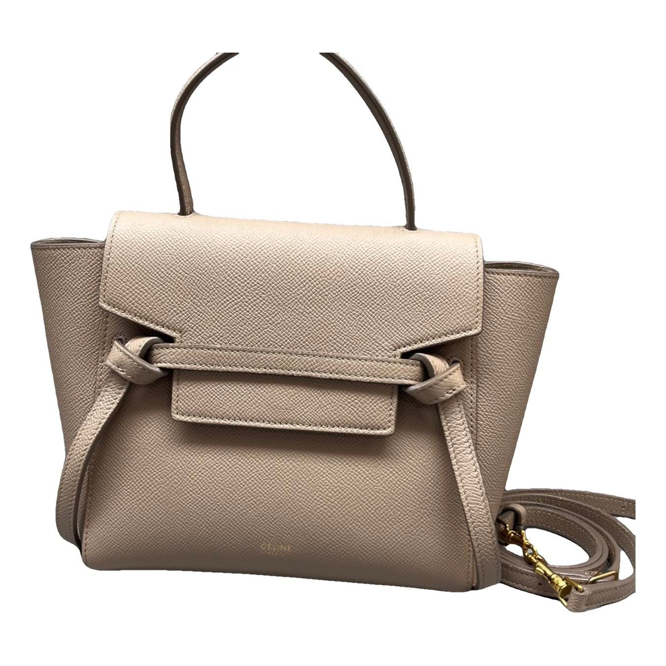 Belt leather handbag