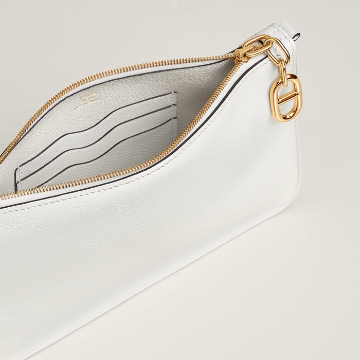 New White Zipengo Chaine d'Ancre to Go Pouch