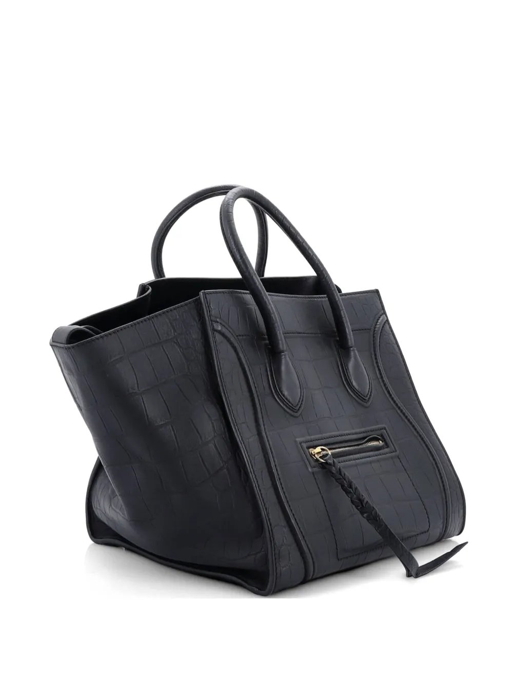 Phantom Bag Crocodile Embossed Leather Medium tote bag