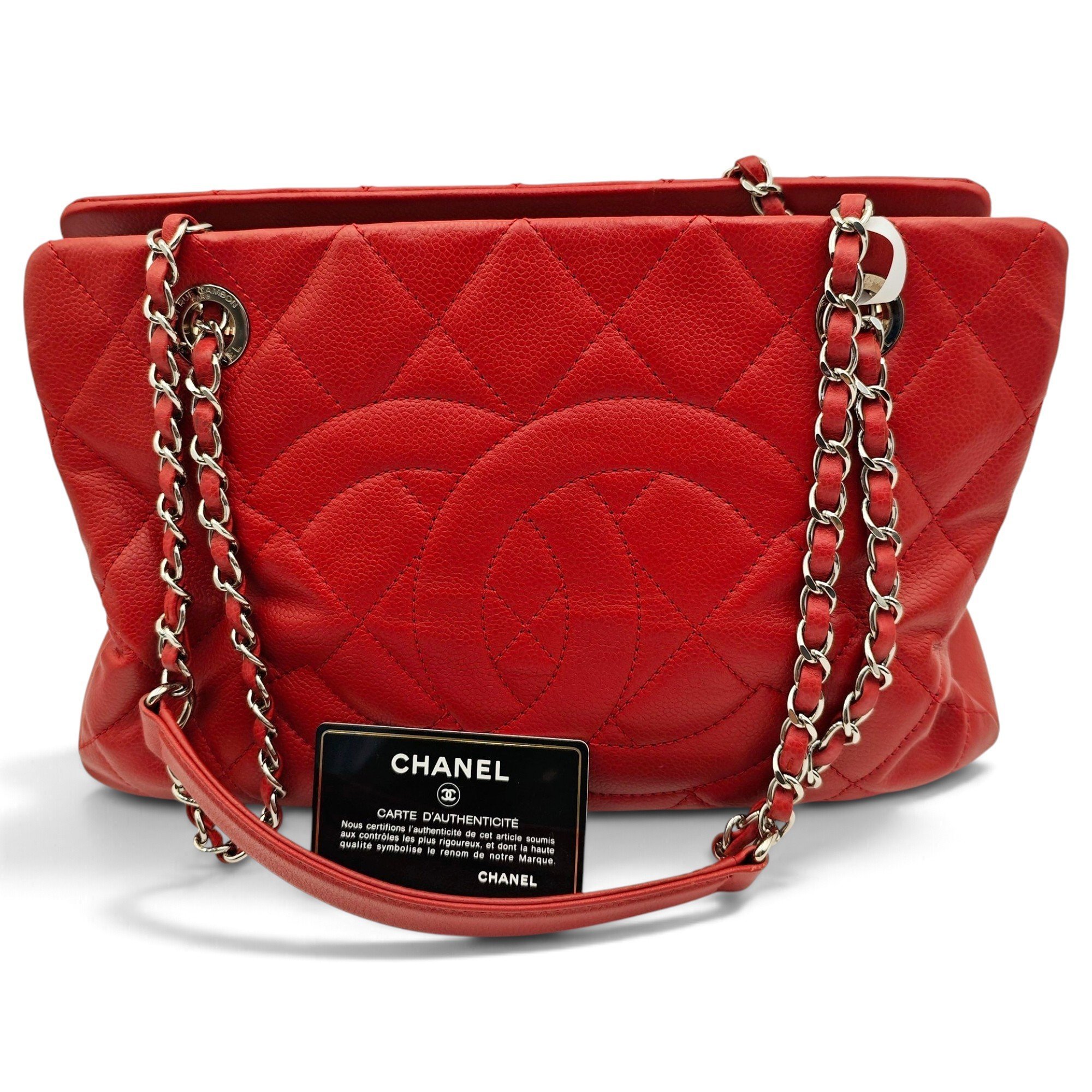 Grand shopping leather tote