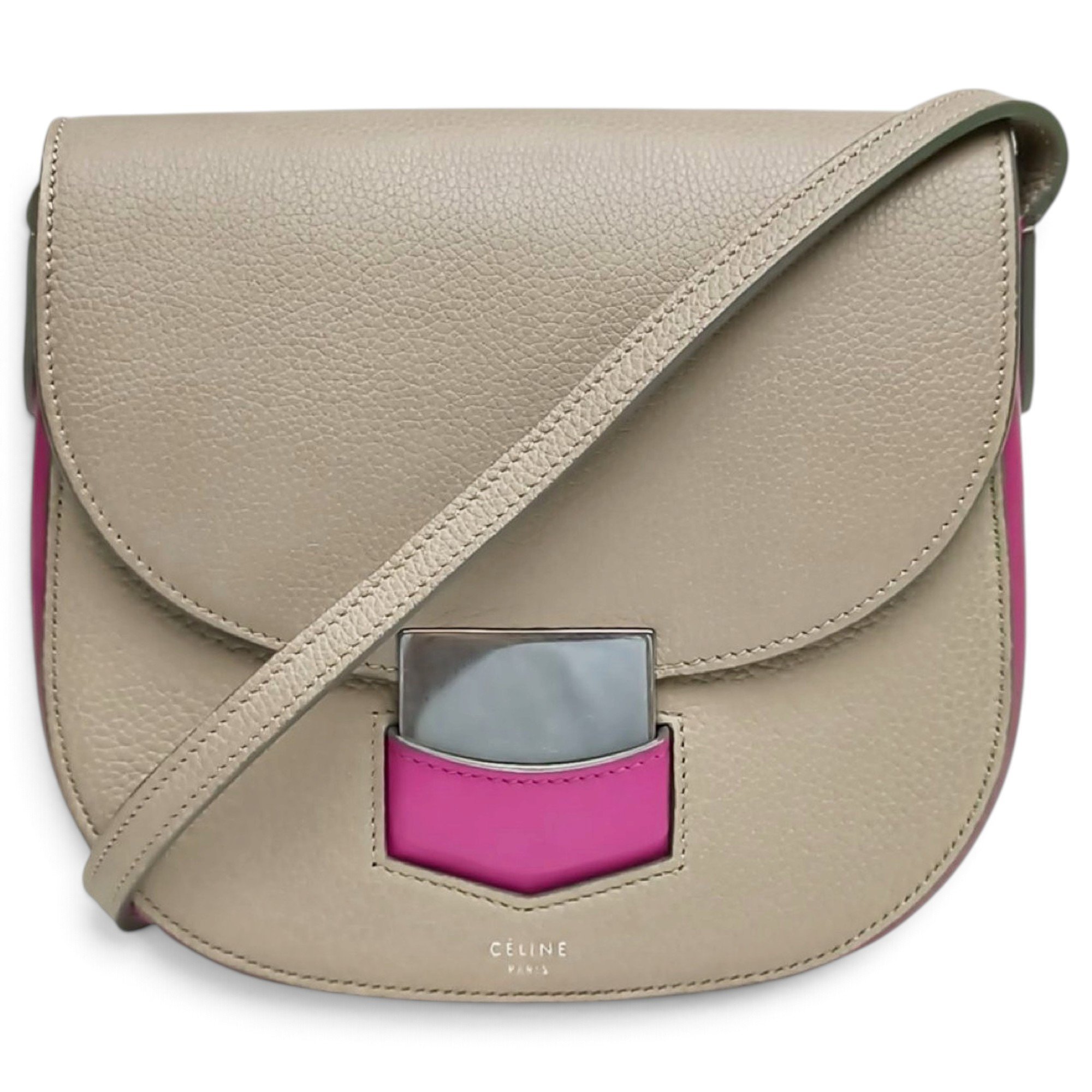 Trotteur leather crossbody bag