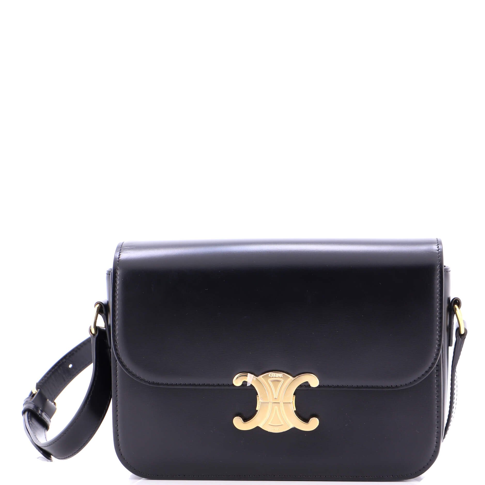 Celine Triomphe Shoulder Bag Smooth Calfskin Medium