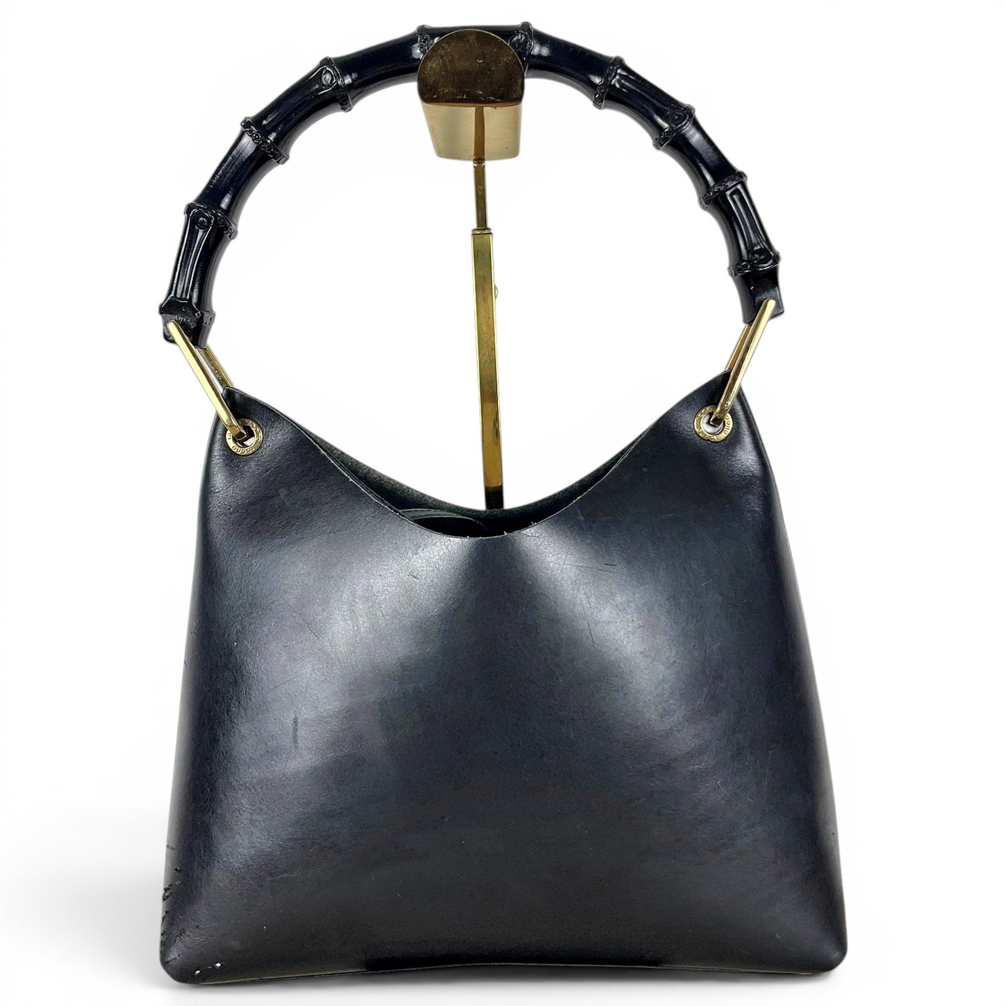 Bamboo leather handbag